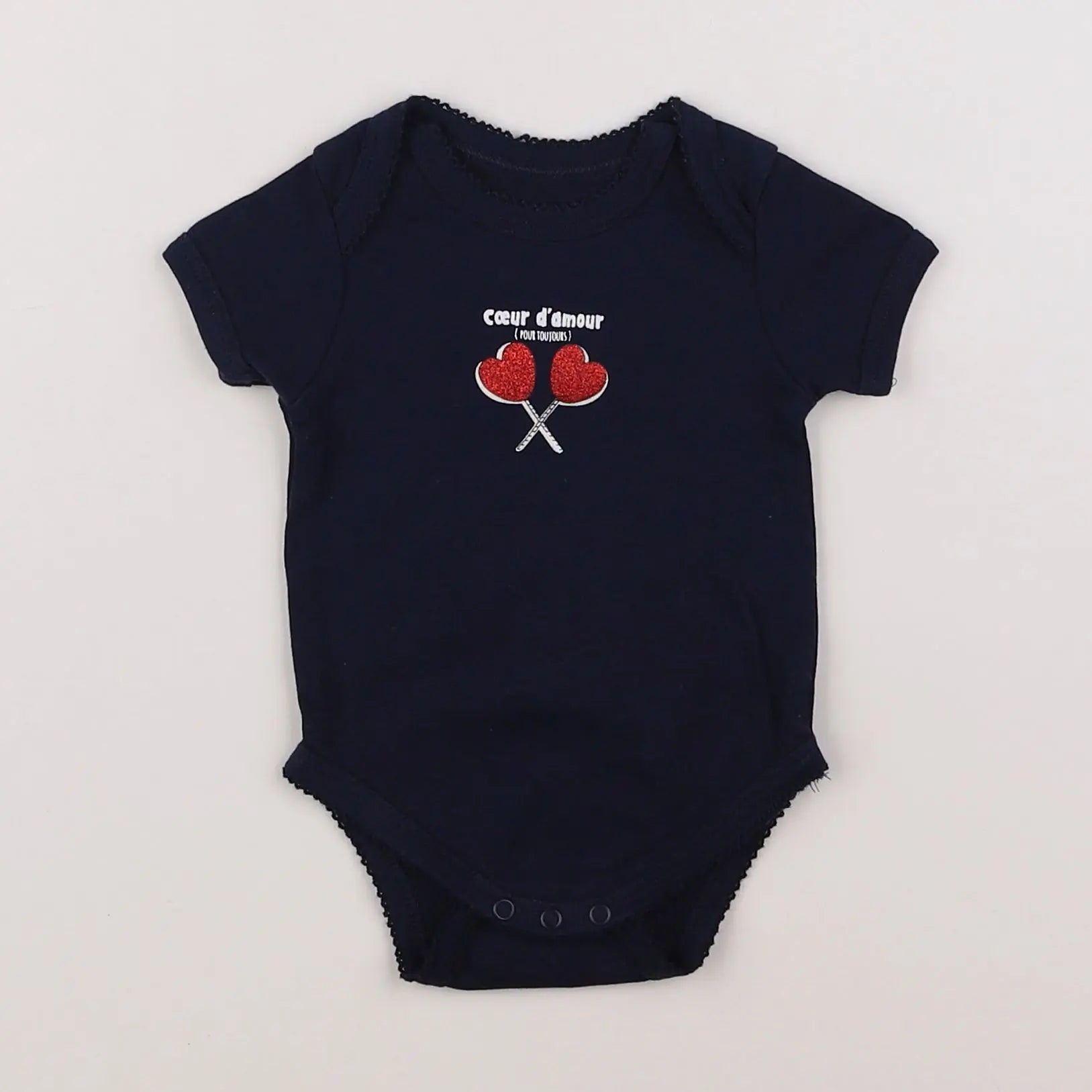 Vertbaudet - body bleu - 3 mois