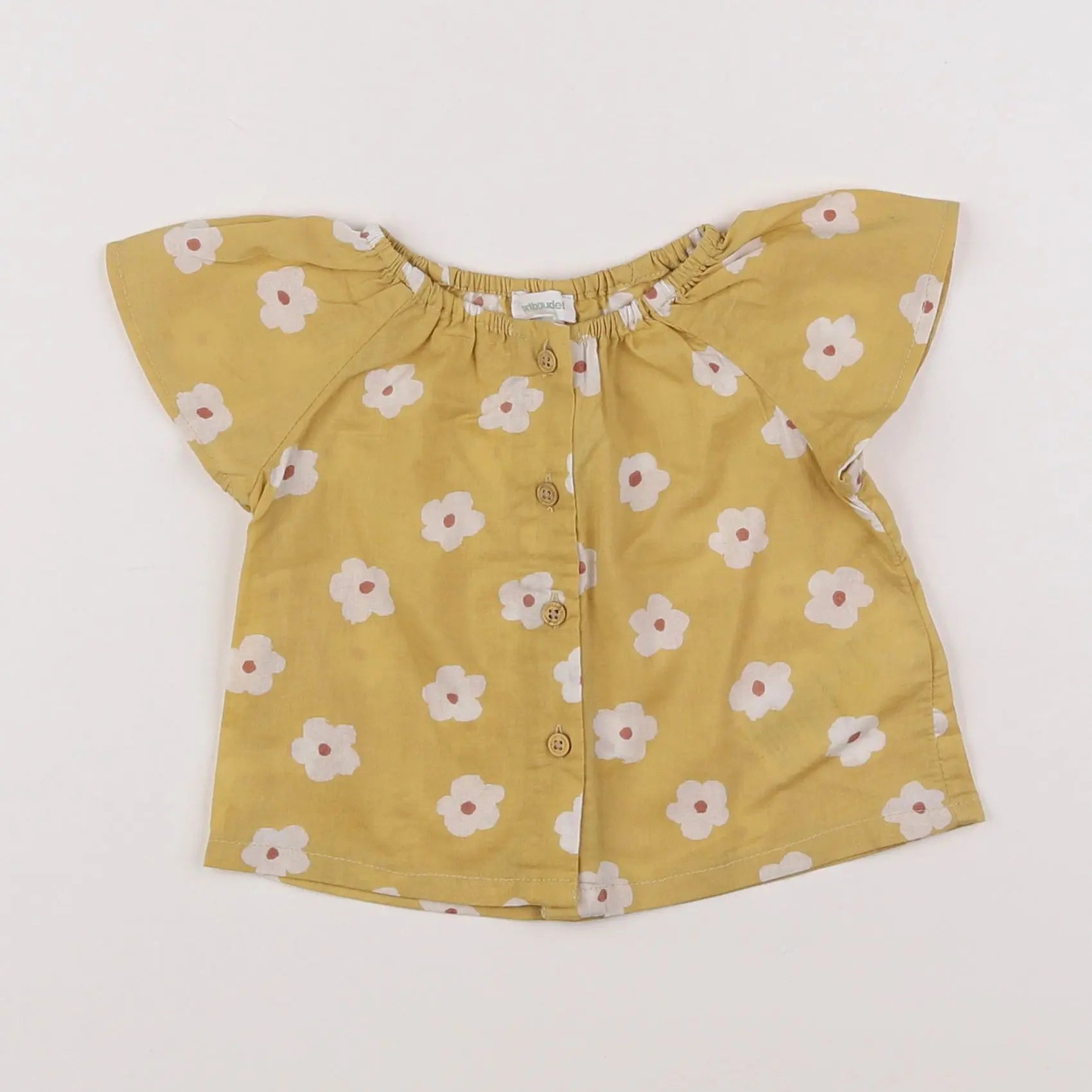 Vertbaudet - blouse jaune - 3 mois