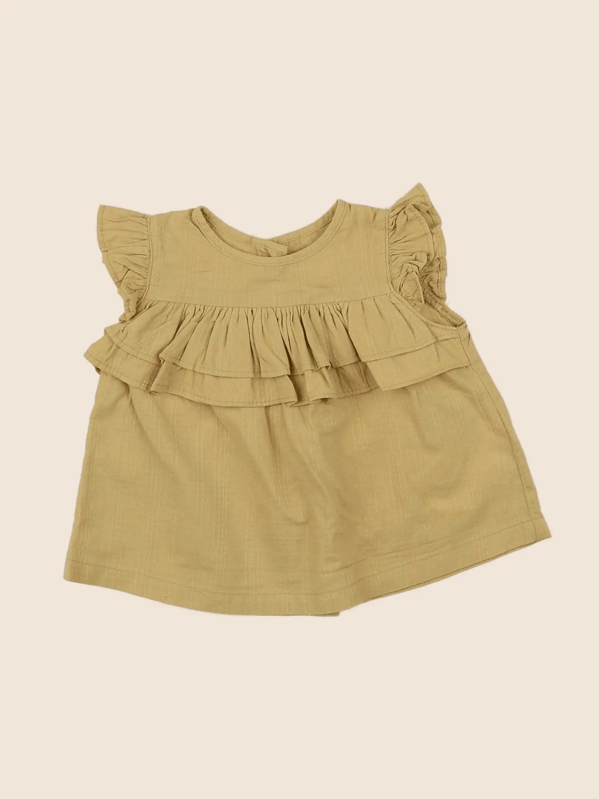 Vertbaudet - blouse jaune - 3 mois