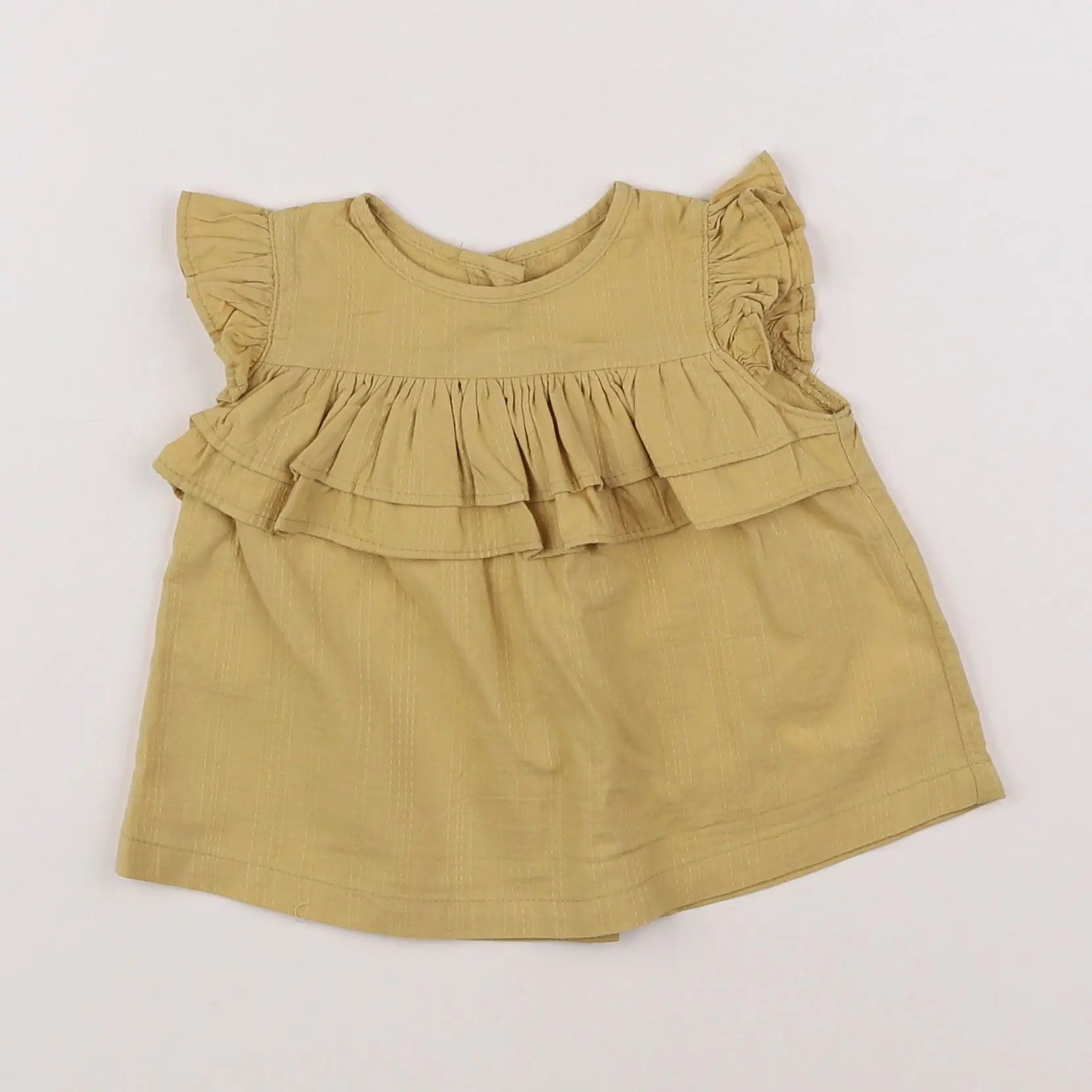 Vertbaudet - blouse jaune - 3 mois
