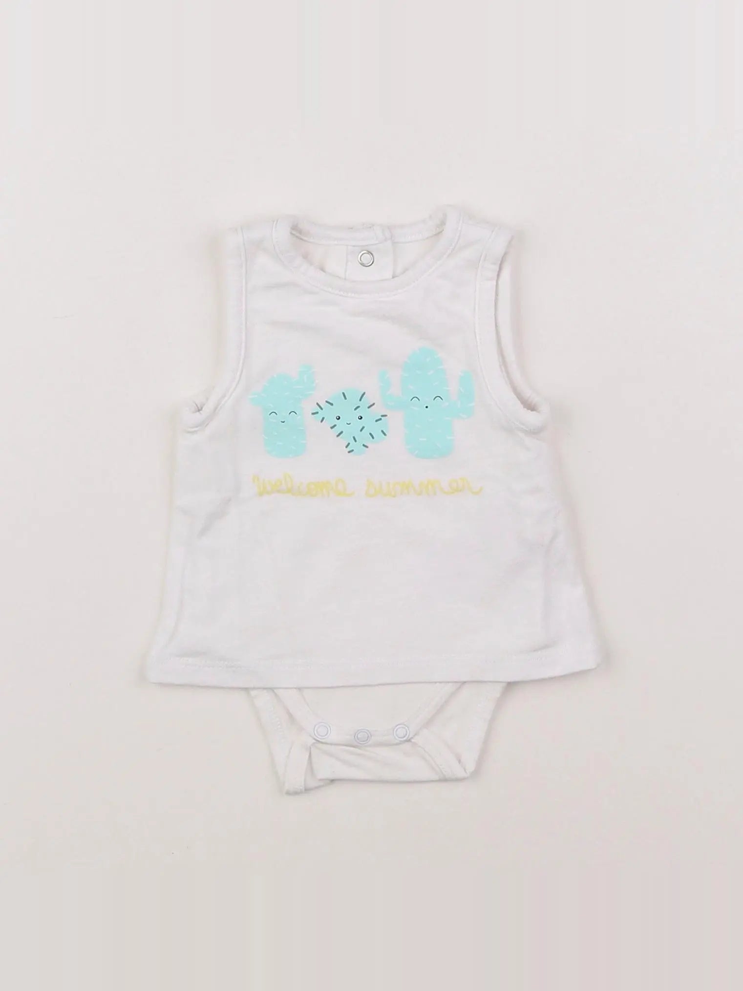 Vertbaudet - body tee-shirt blanc - 1 mois