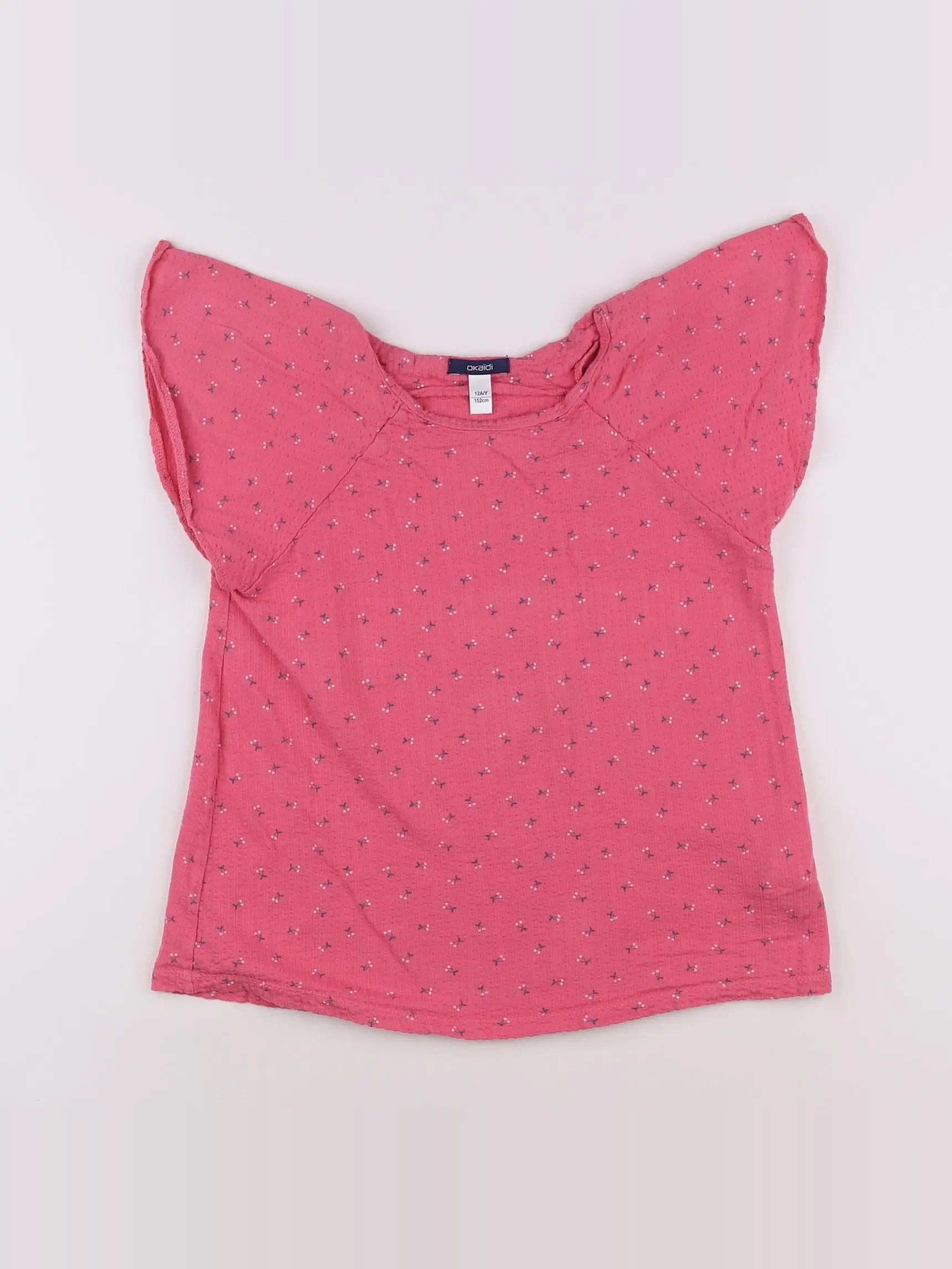 Okaidi - blouse rose - 12 ans