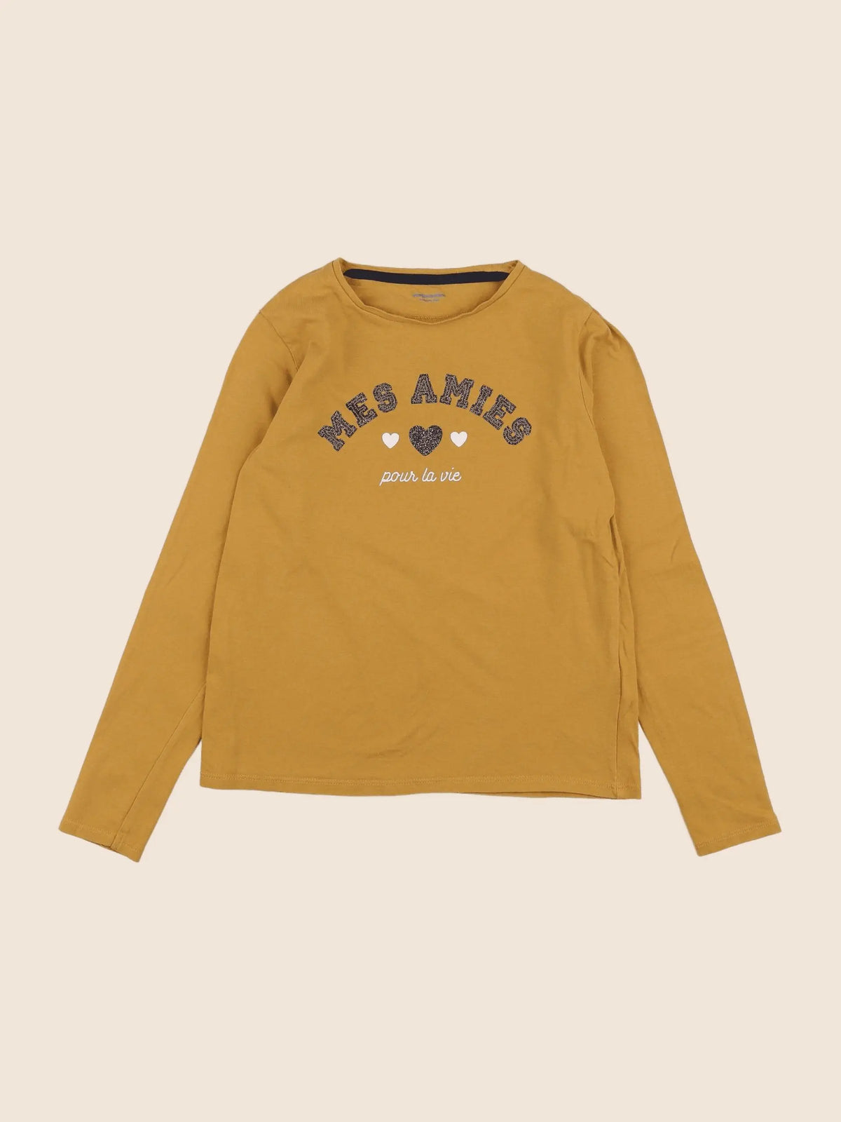Vertbaudet - tee-shirt jaune - 10 ans