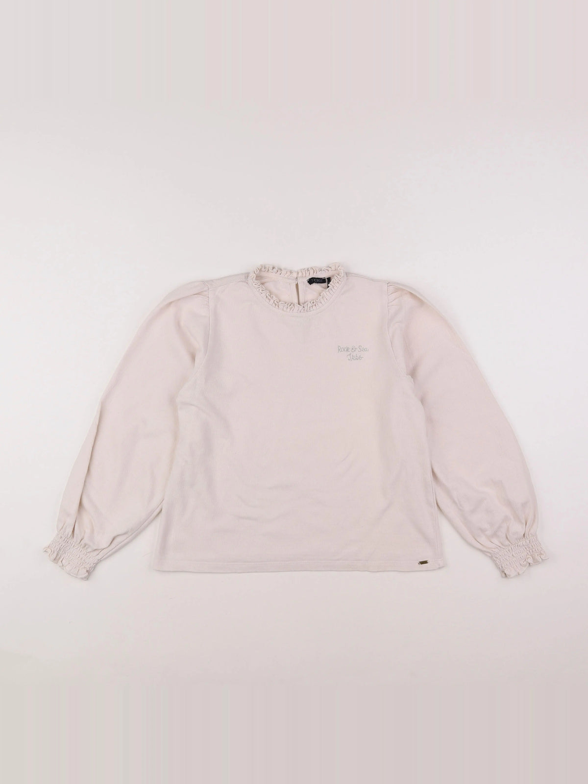 IKKS - blouse beige, argent - 10 ans