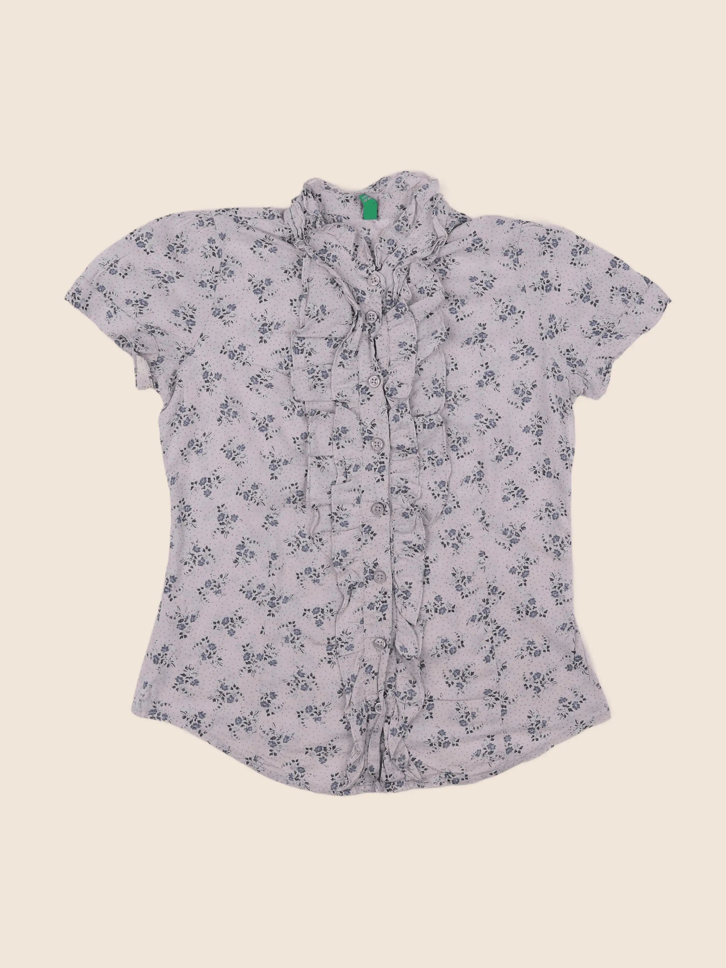 Benetton - blouse violet - 8/9 ans
