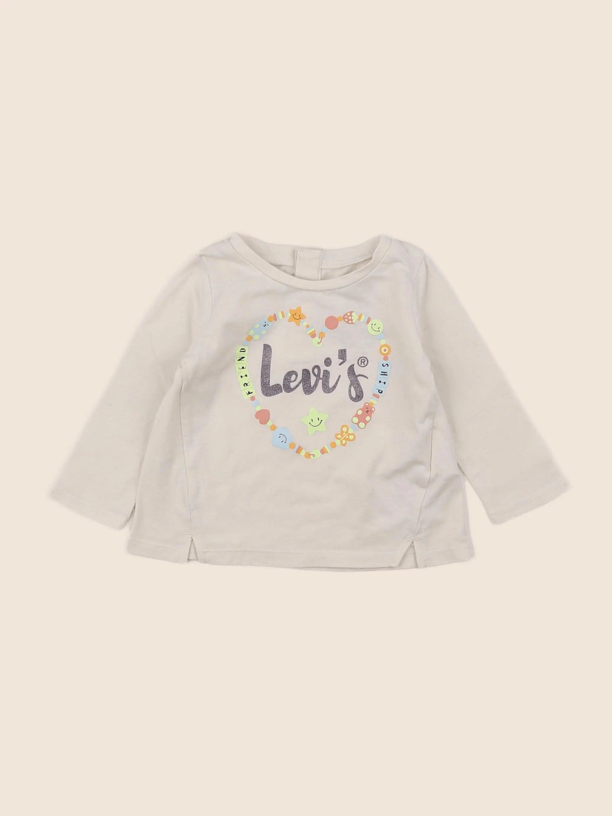 Levi's - tee-shirt beige - 6 mois