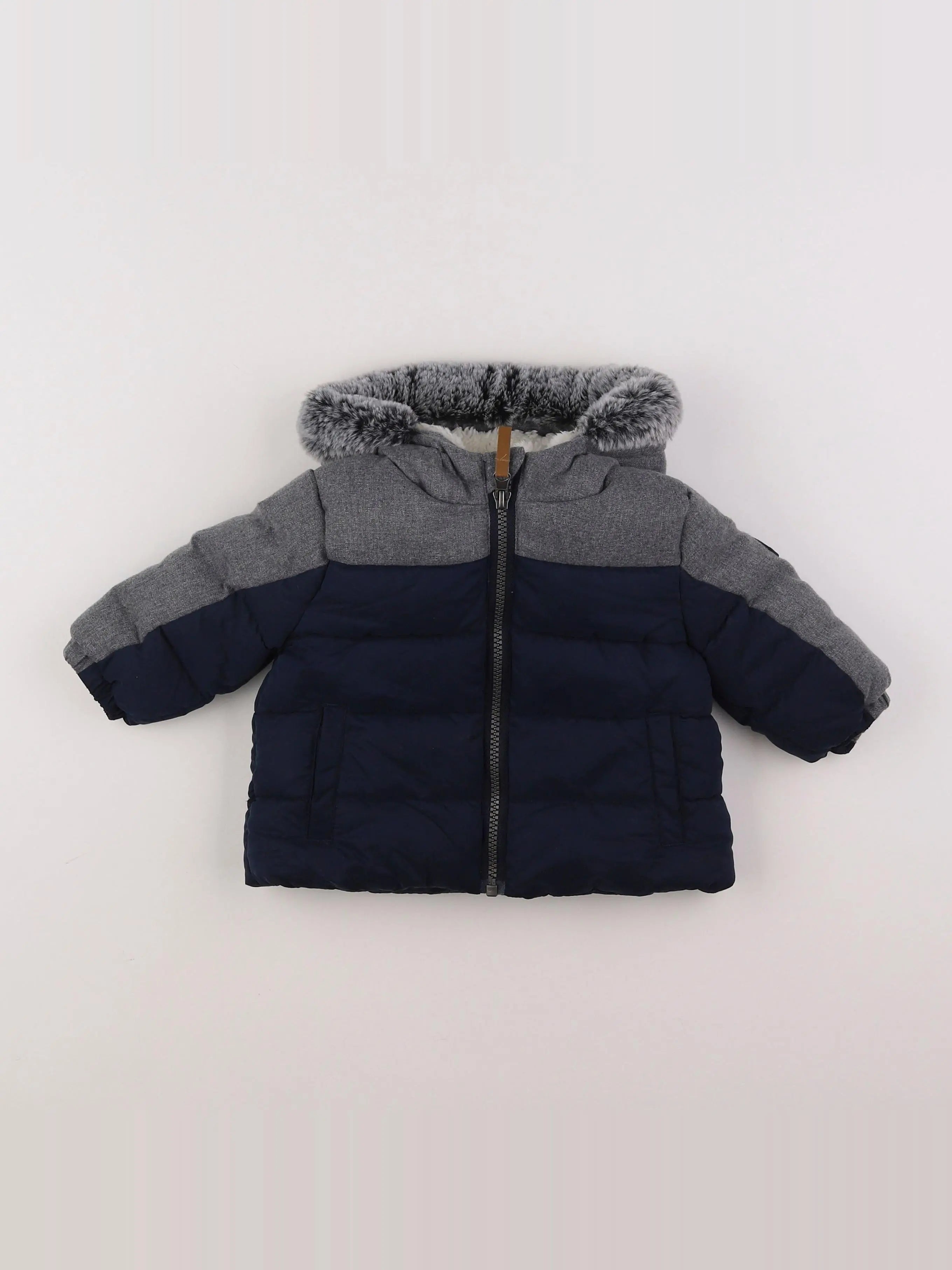 Tape à l'oeil - doudoune bleu - 6 mois