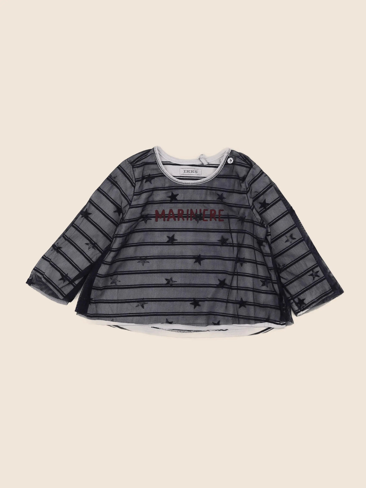 IKKS - tee-shirt bleu - 12 mois