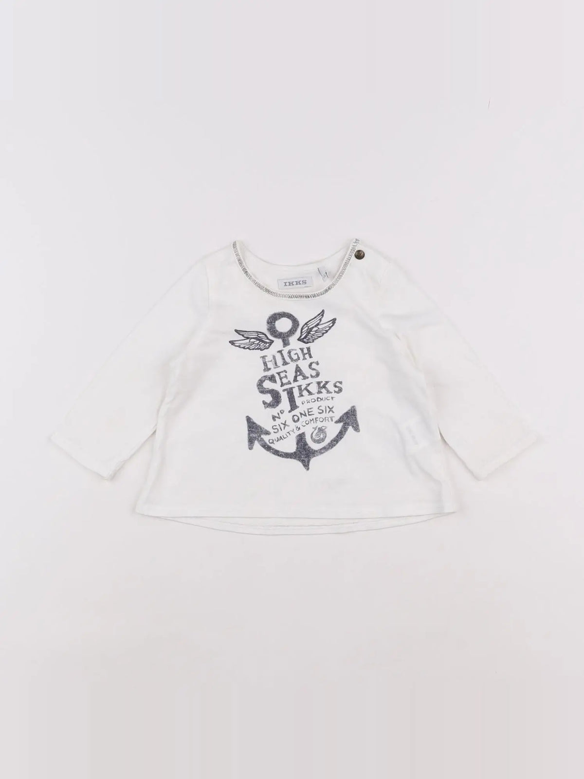 IKKS - tee-shirt blanc - 6 mois