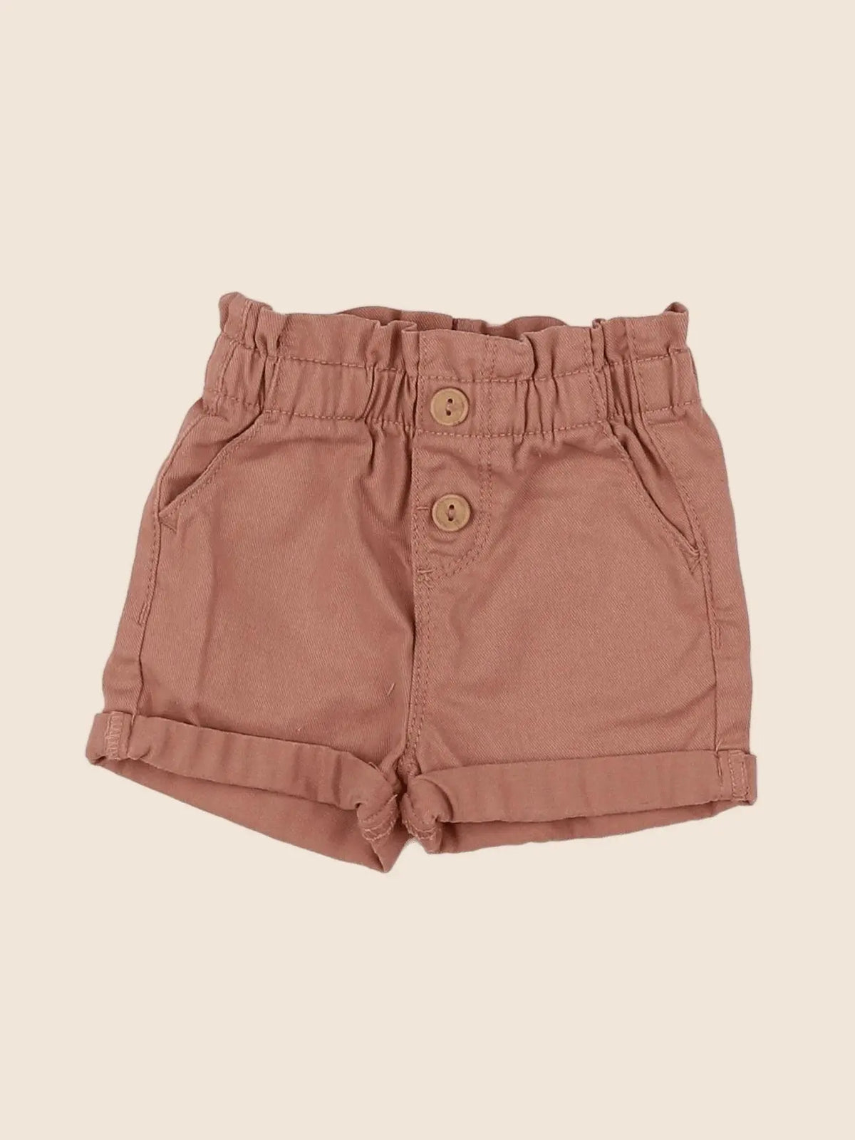 Vertbaudet - short marron - 3 mois