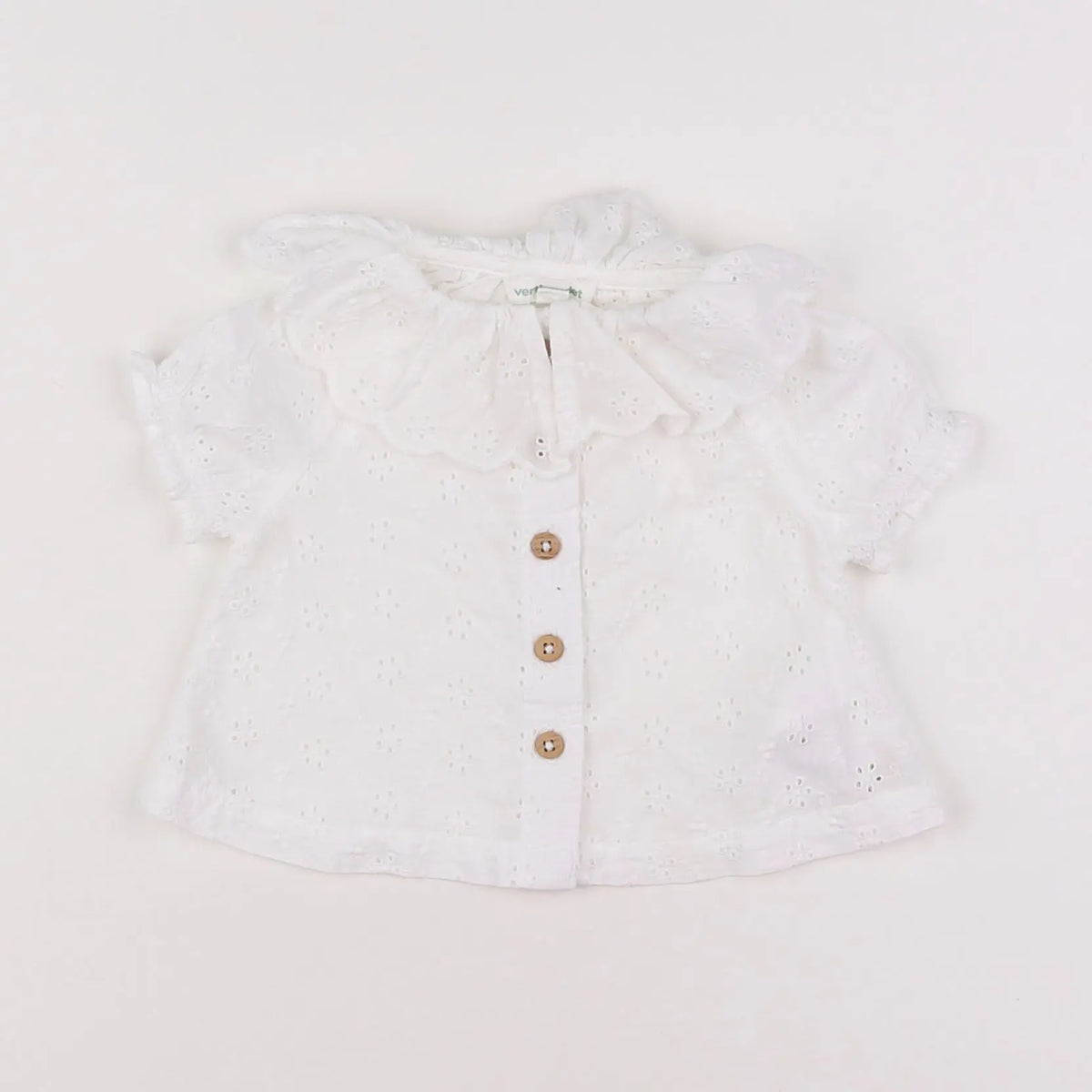 Vertbaudet - blouse blanc - 3 mois