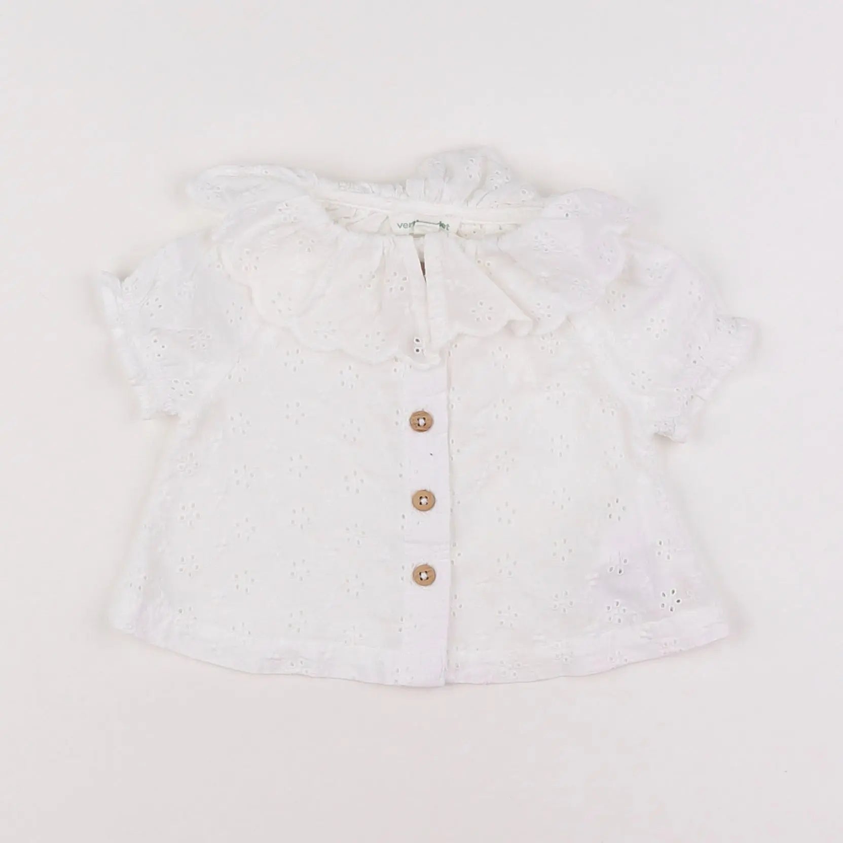 Vertbaudet - blouse blanc - 3 mois