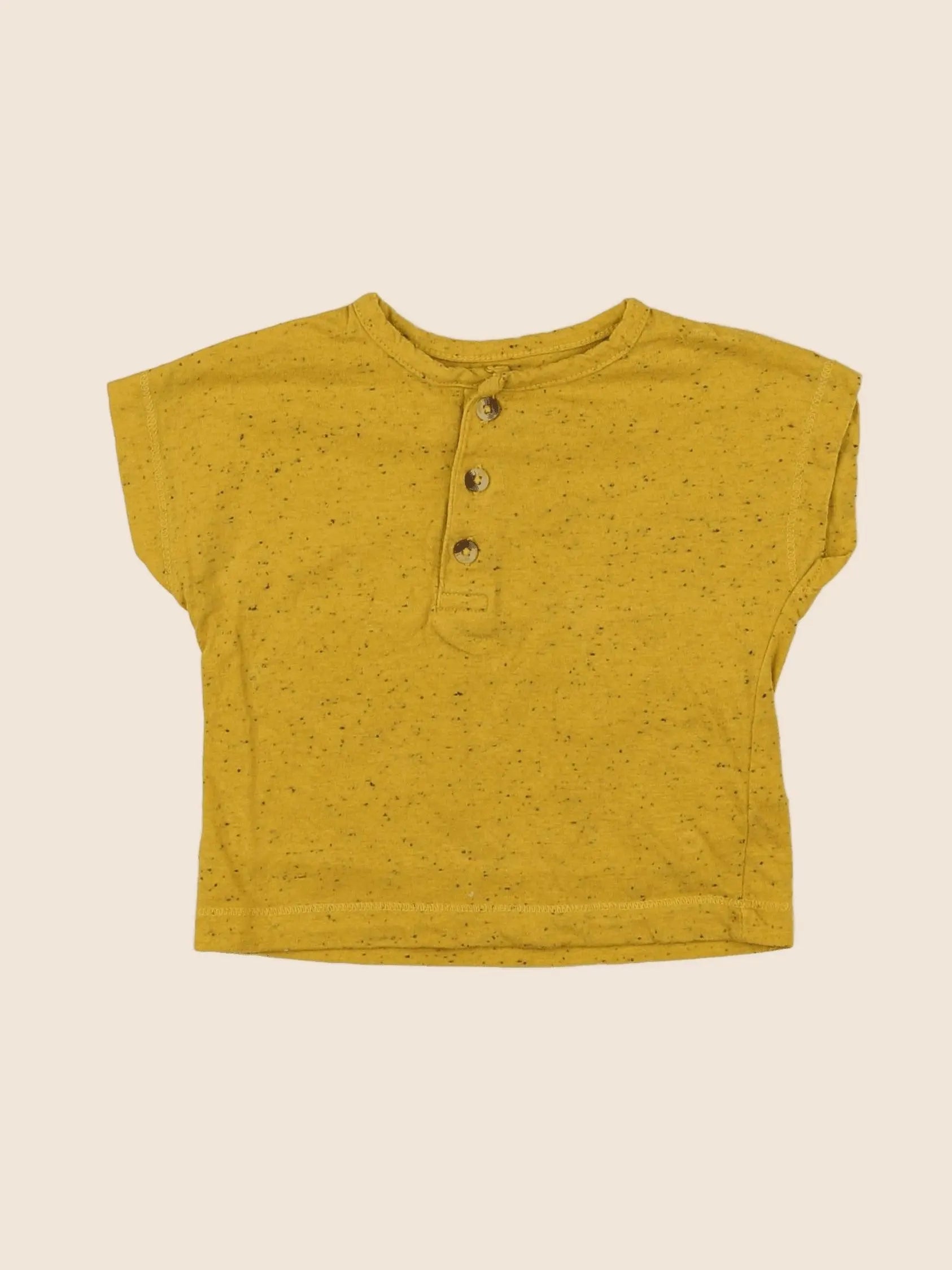 Vertbaudet - tee-shirt jaune - 6 mois