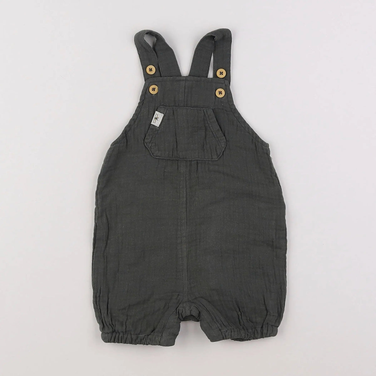 Vertbaudet - salopette vert - 6 mois