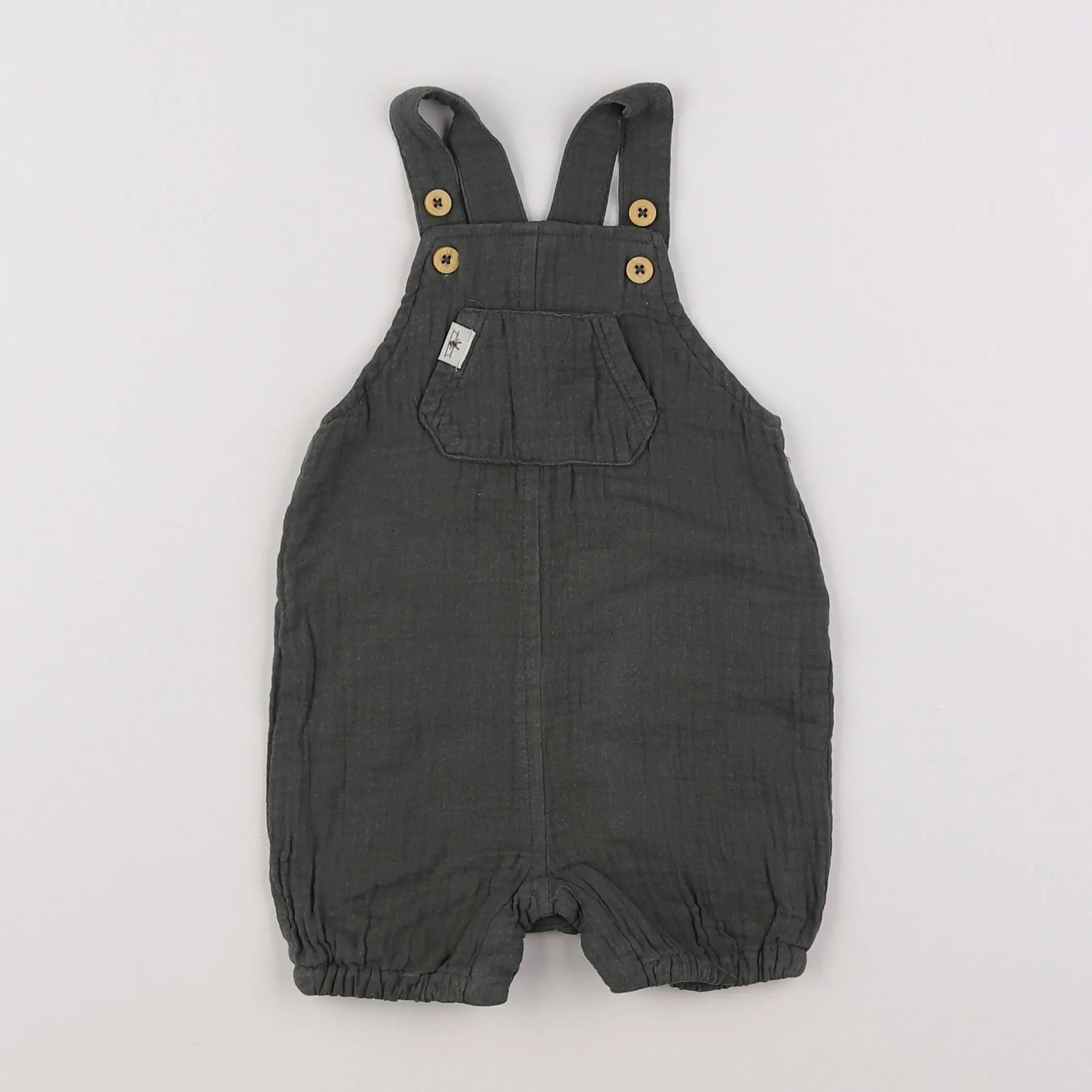 Vertbaudet - salopette vert - 6 mois