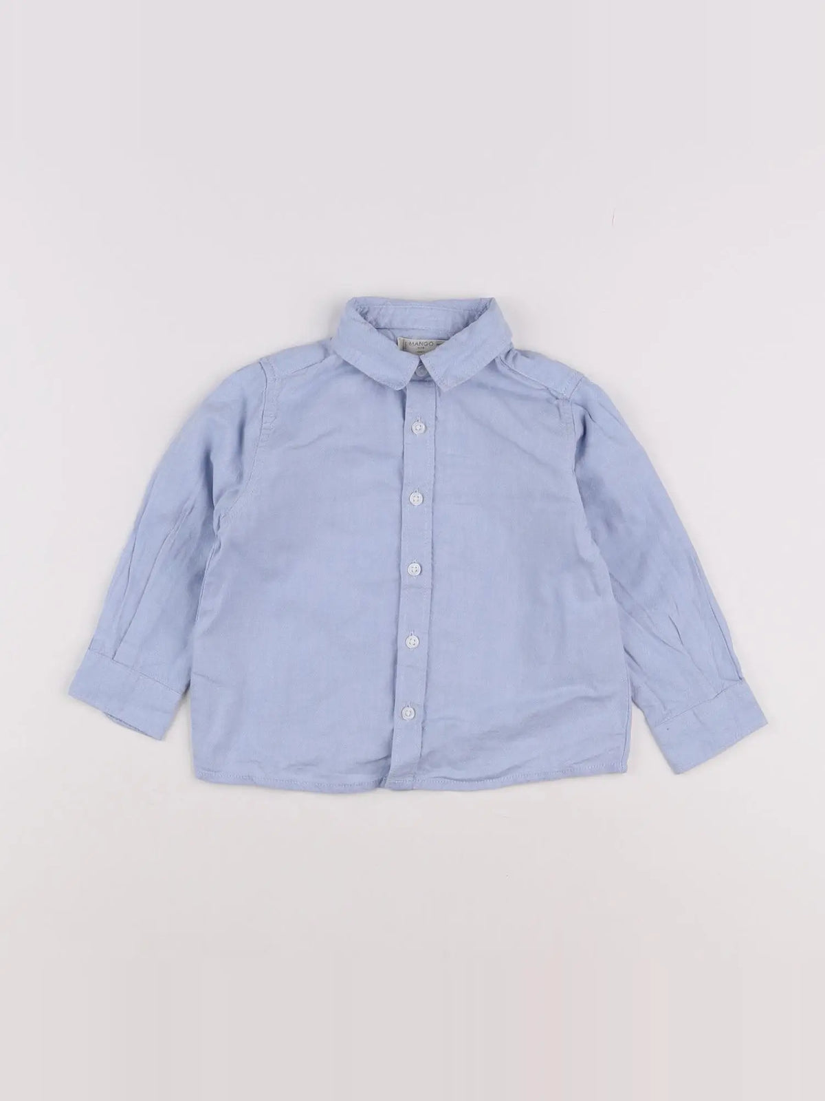 Mango - chemise bleu - 9/12 mois