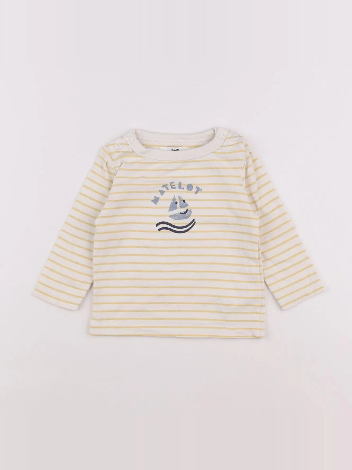 Cyrillus - tee-shirt jaune - 3 mois