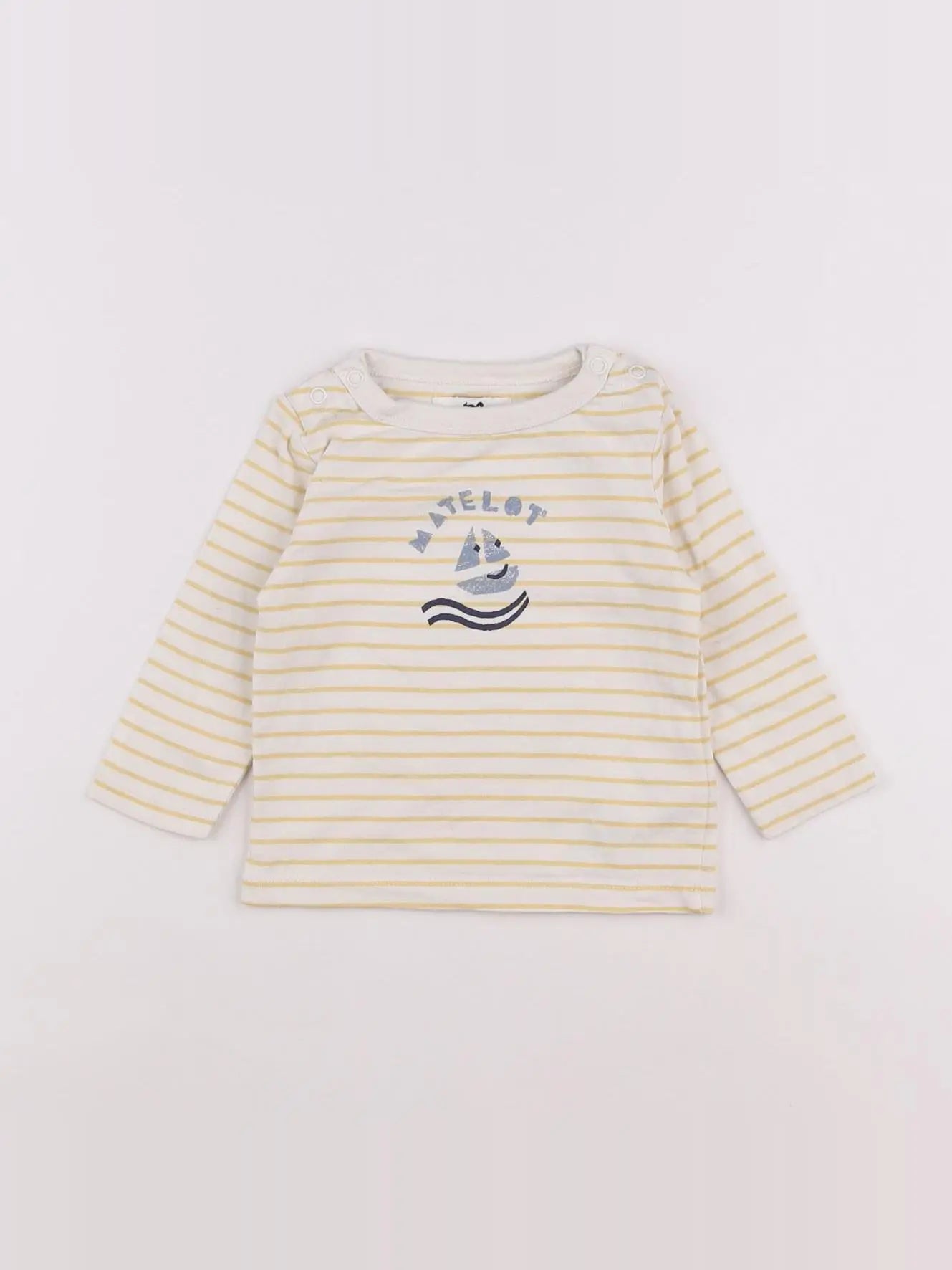 Cyrillus - tee-shirt jaune - 3 mois