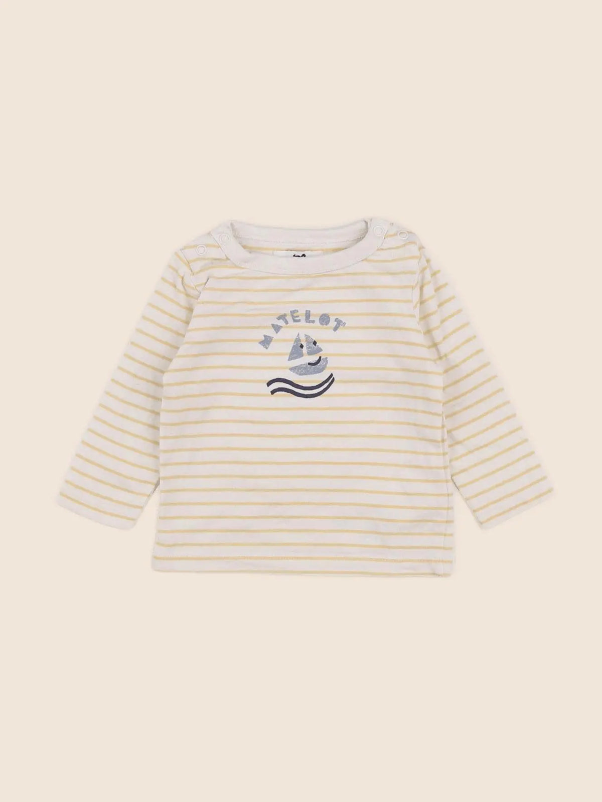 Cyrillus - tee-shirt jaune - 3 mois