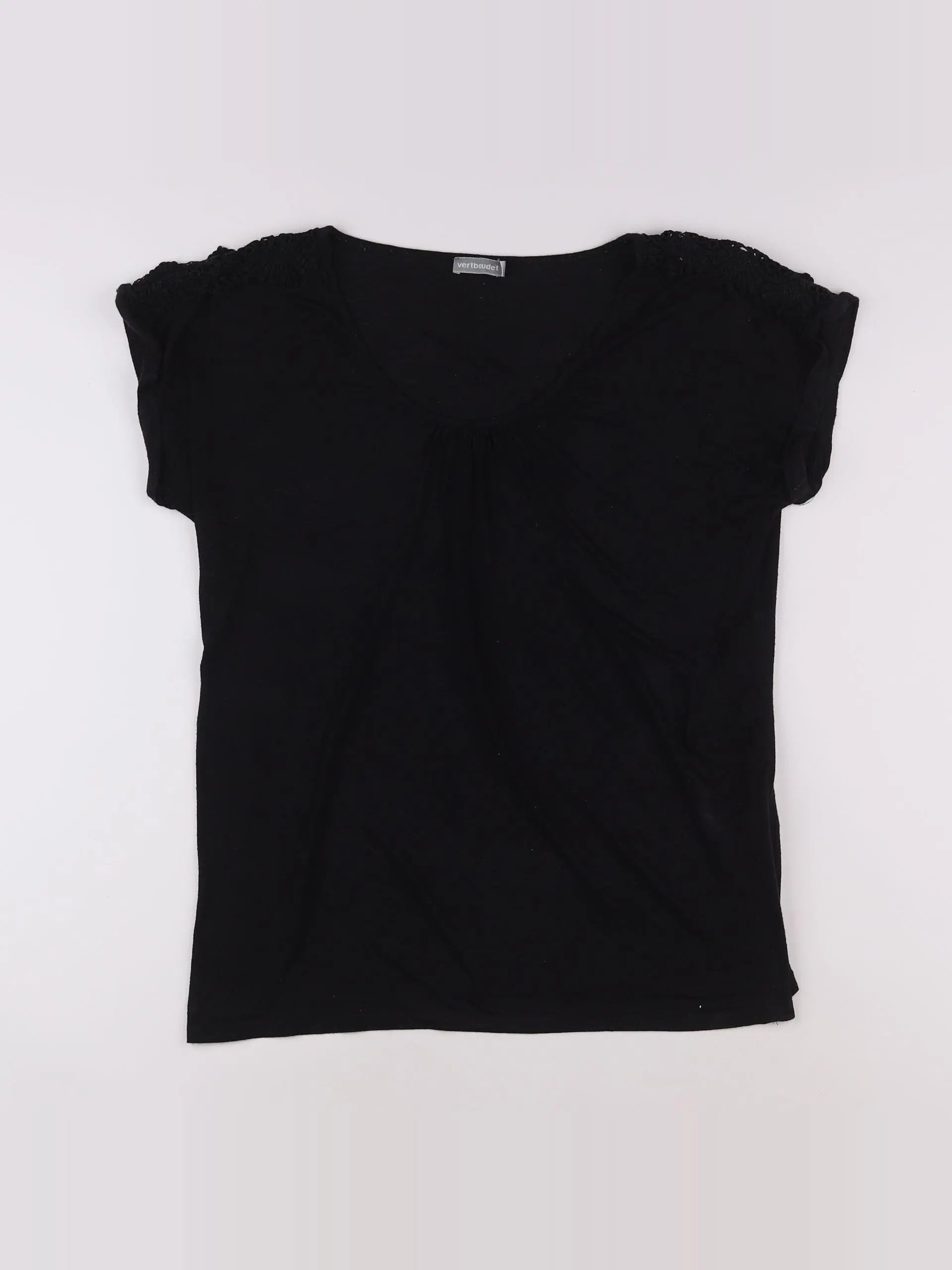 Vertbaudet - tee-shirt noir - 38 à 40