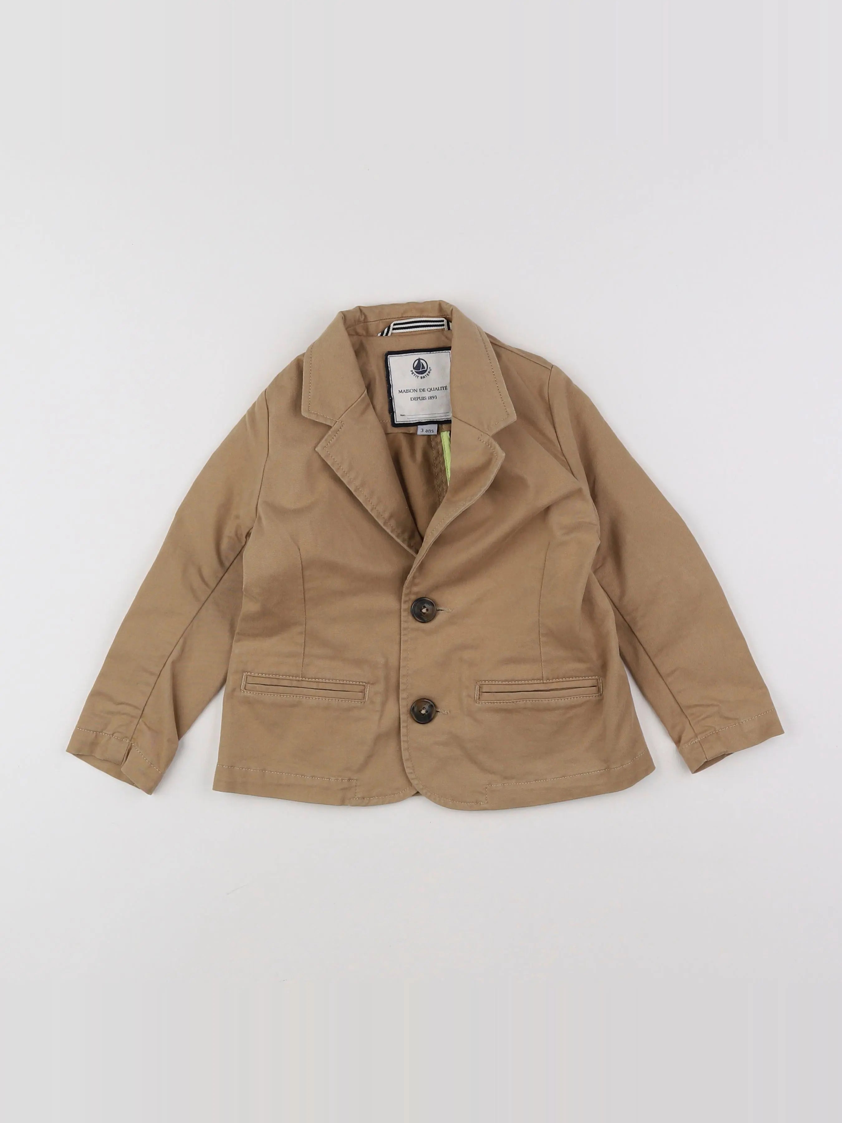Petit Bateau - veste beige - 3 ans