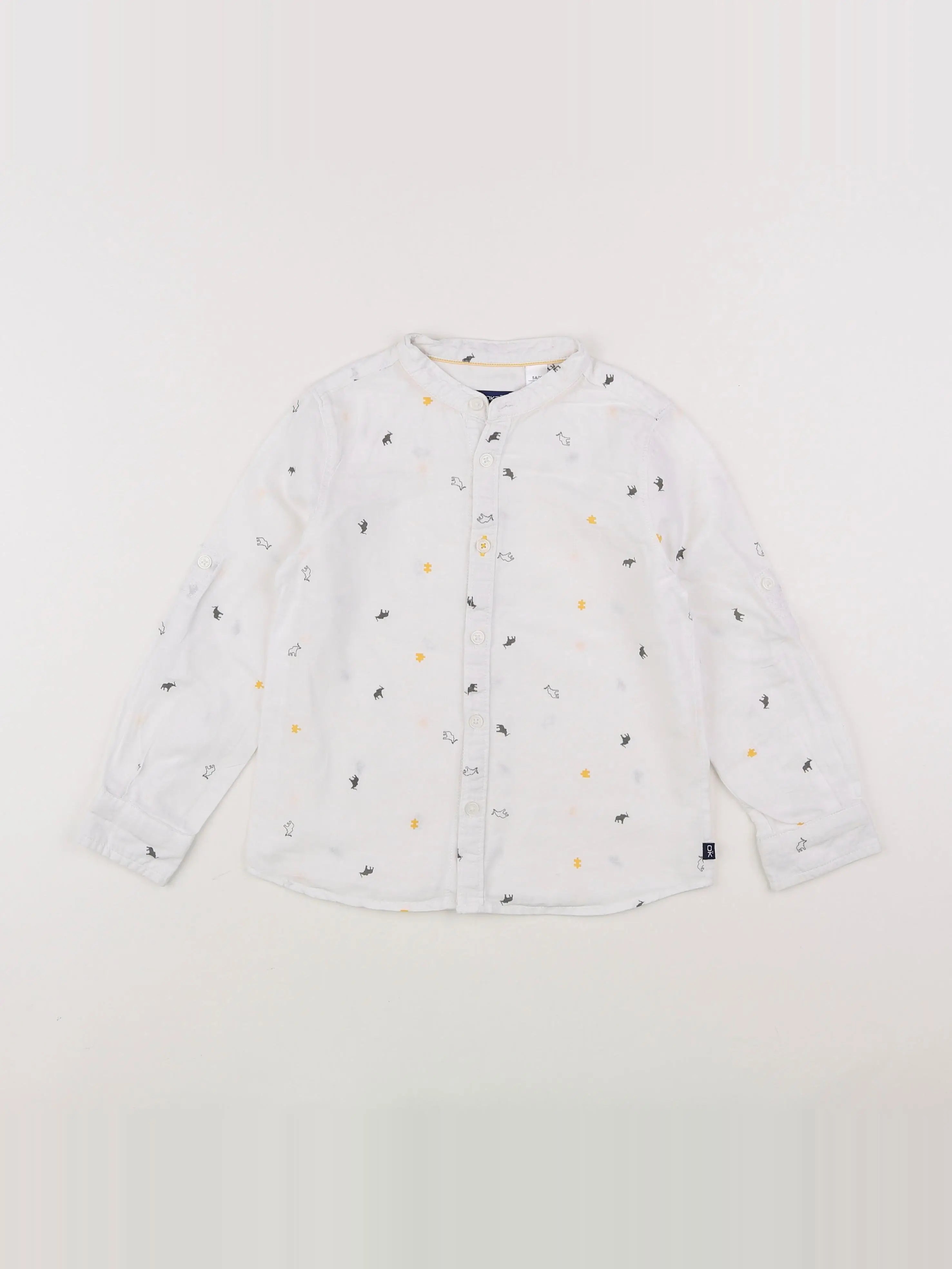 Okaidi - chemise blanc - 5 ans