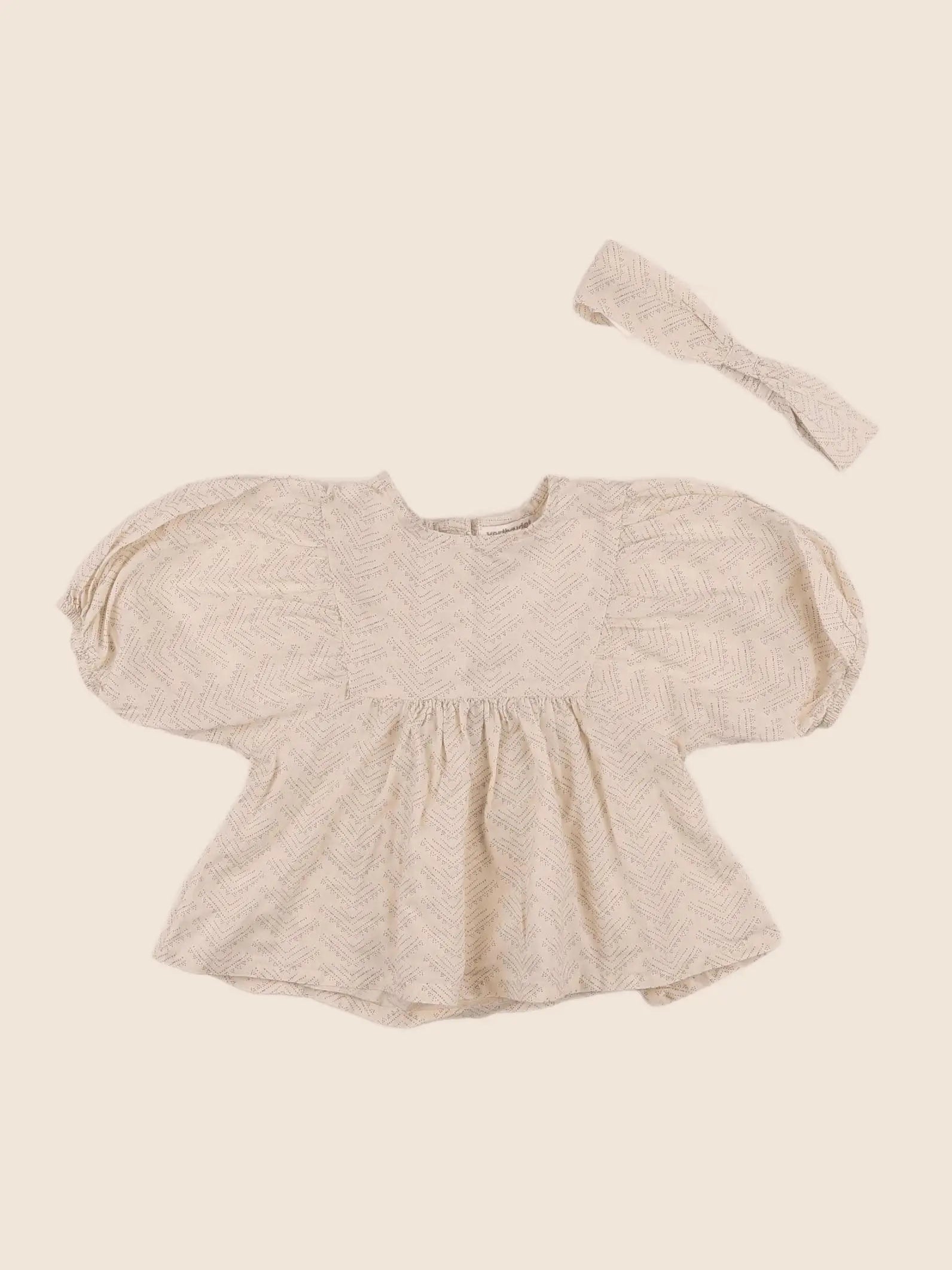 Vertbaudet - blouse beige - 18 mois