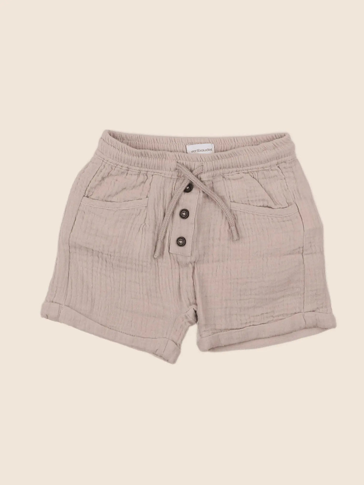 Vertbaudet - short beige - 12 mois