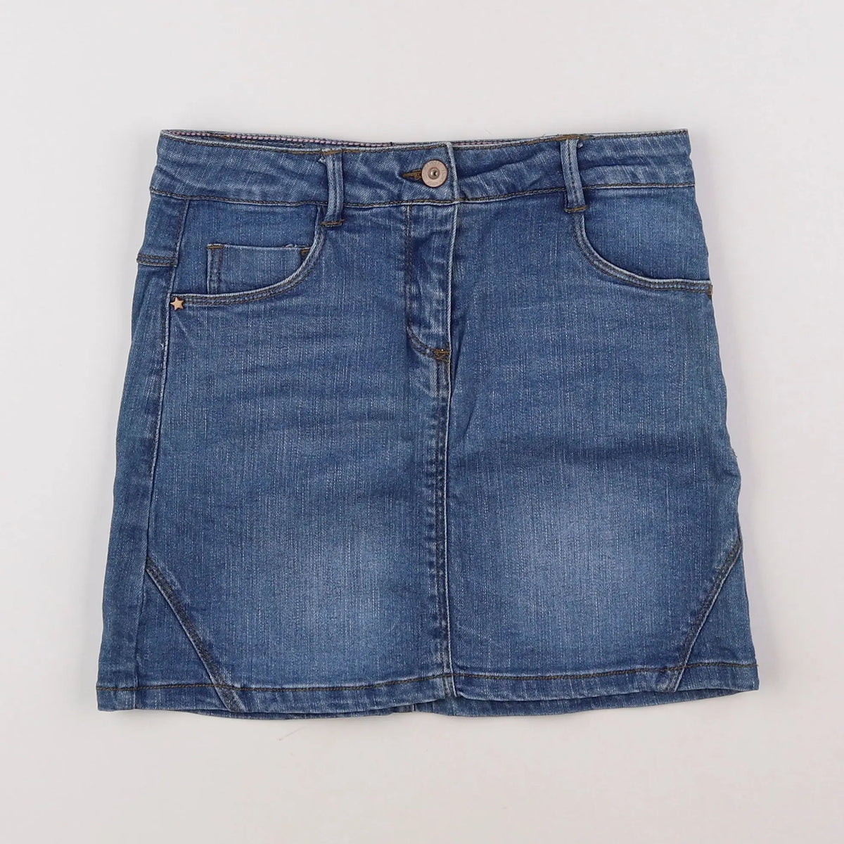 Vertbaudet - jupe bleu - 10 ans