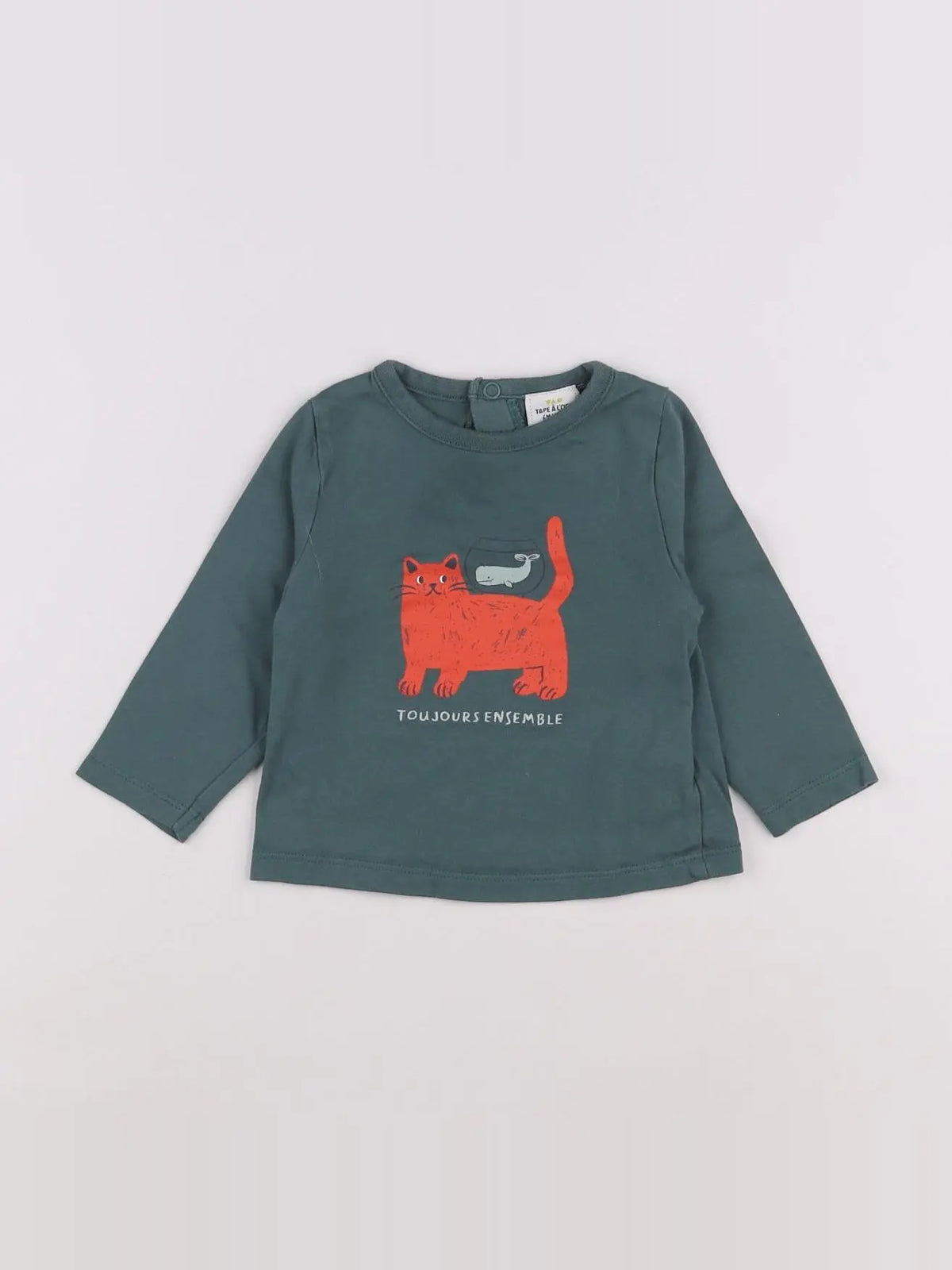 Tape à l'oeil - tee-shirt vert - 6 mois