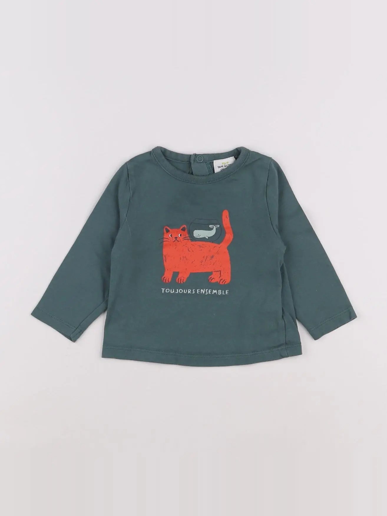 Tape à l'oeil - tee-shirt vert - 6 mois