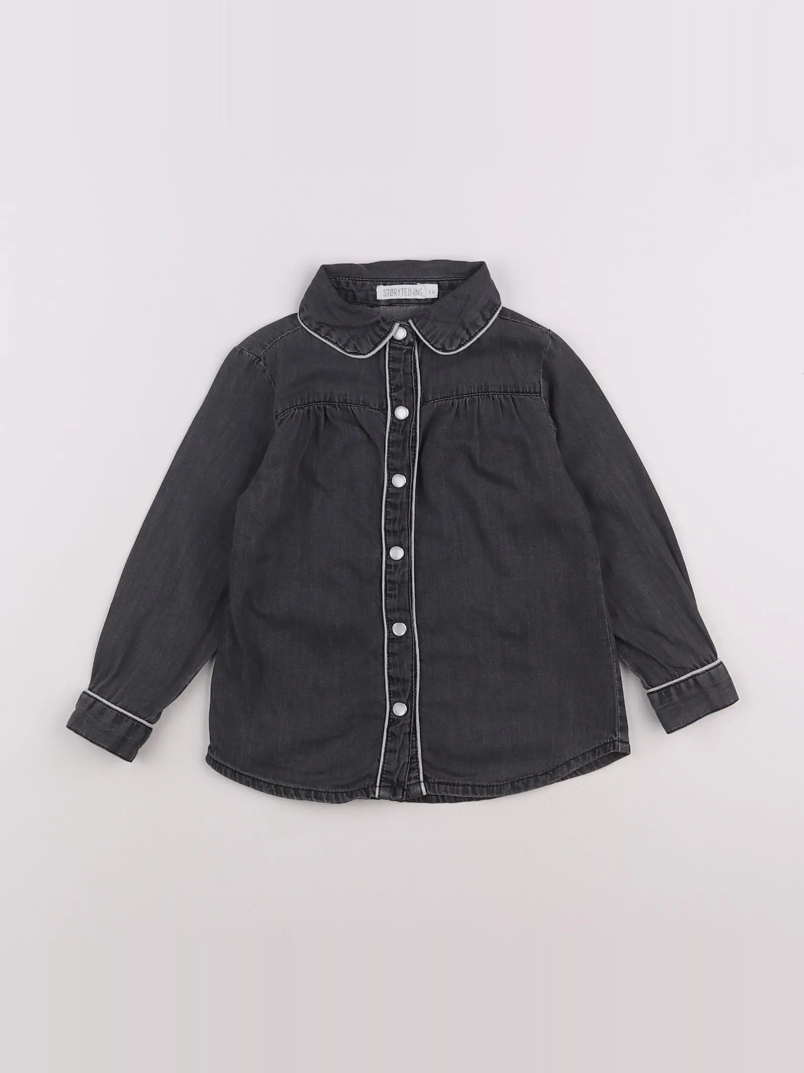 Storytelling - chemise gris - 2 ans