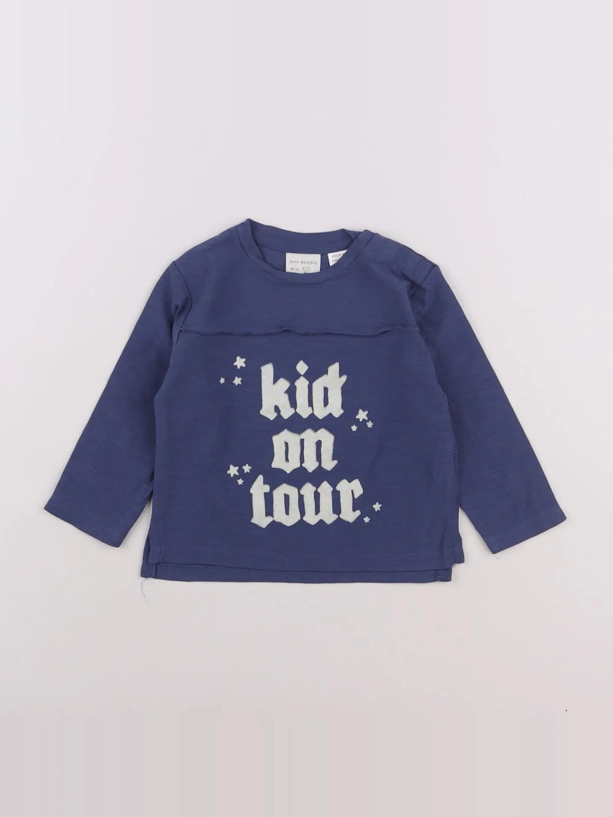 Zara - tee-shirt bleu - 9/12 mois