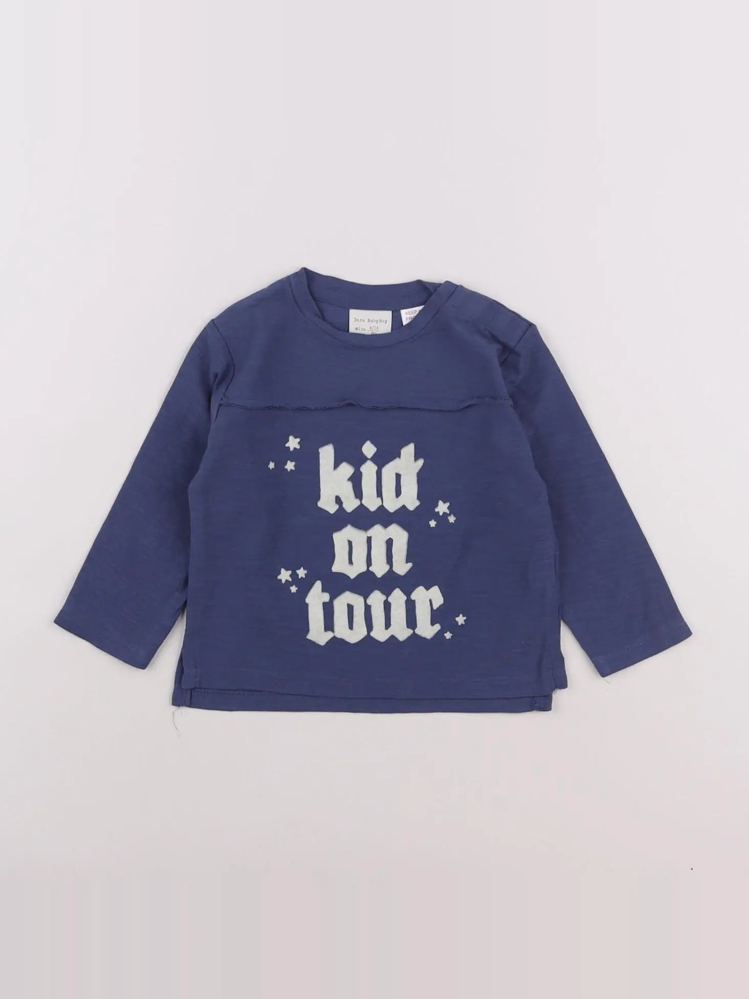 Zara - tee-shirt bleu - 9/12 mois