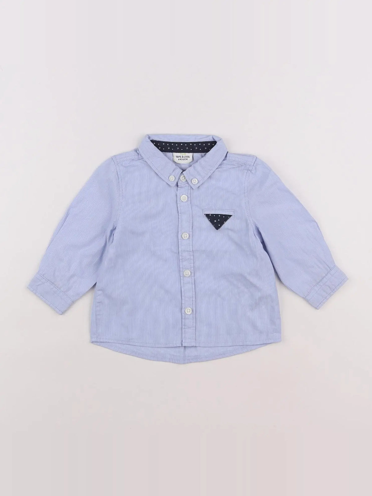 Tape à l'oeil - chemise bleu - 6 mois