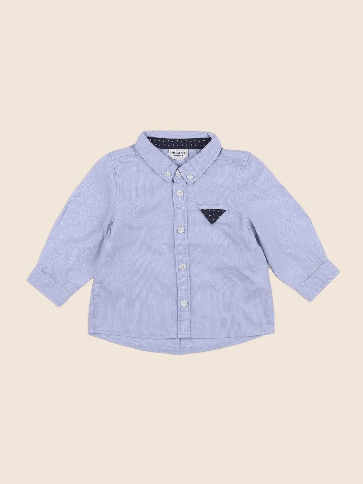 Tape à l'oeil - chemise bleu - 6 mois