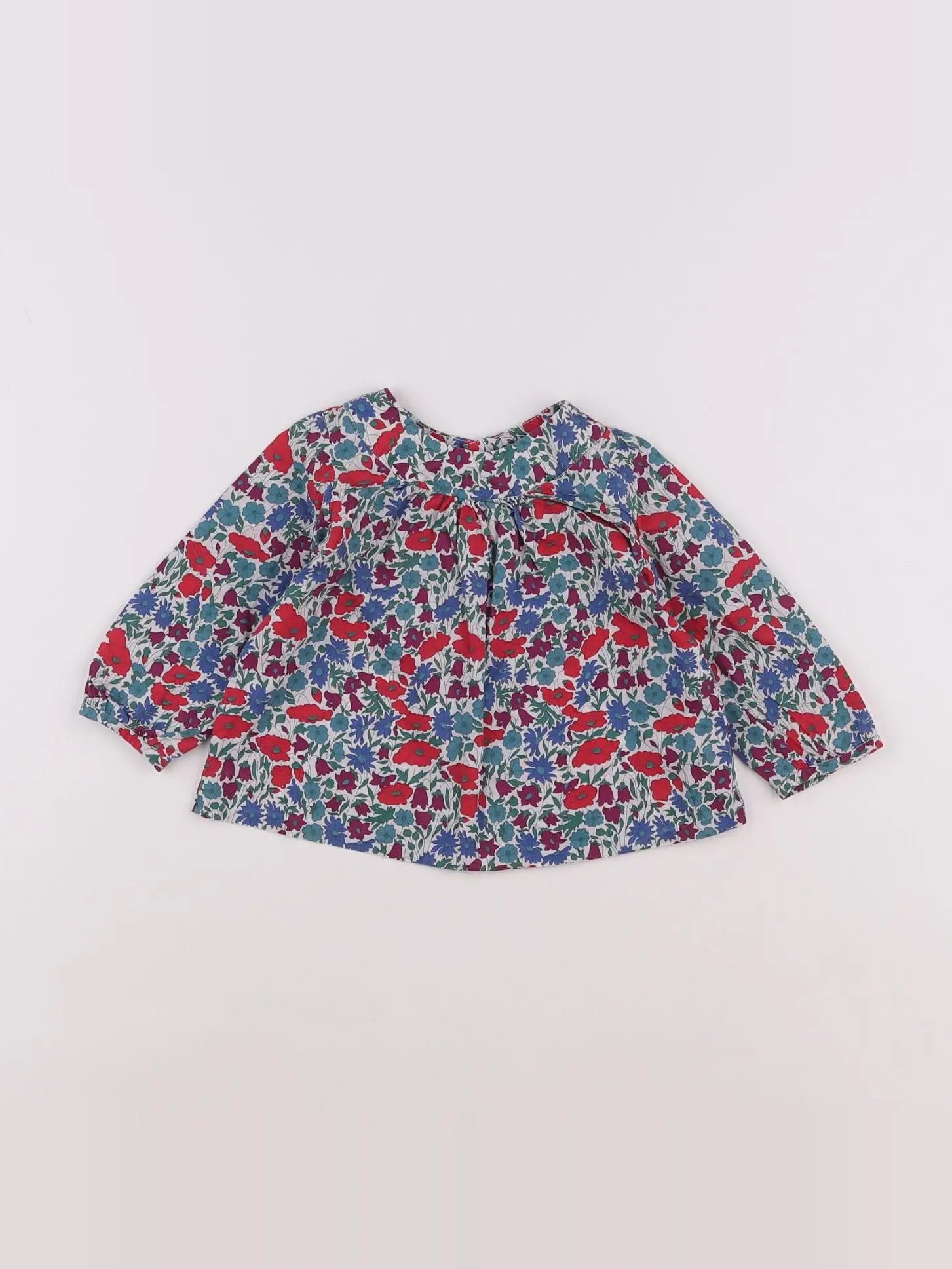 Jacadi - blouse liberty multicolore - 6 mois