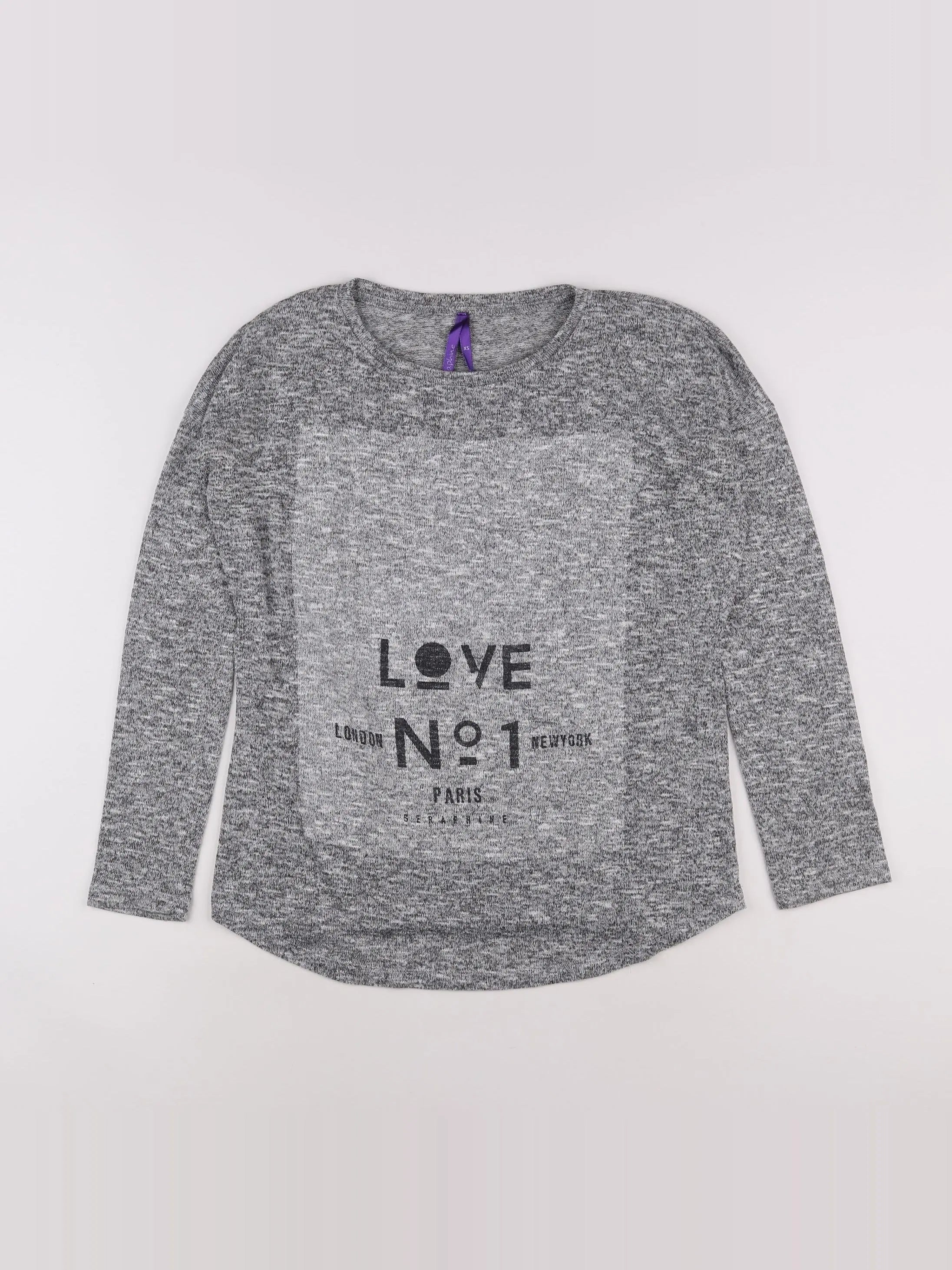 Seraphine - tee-shirt grossesse gris - 36 à 38