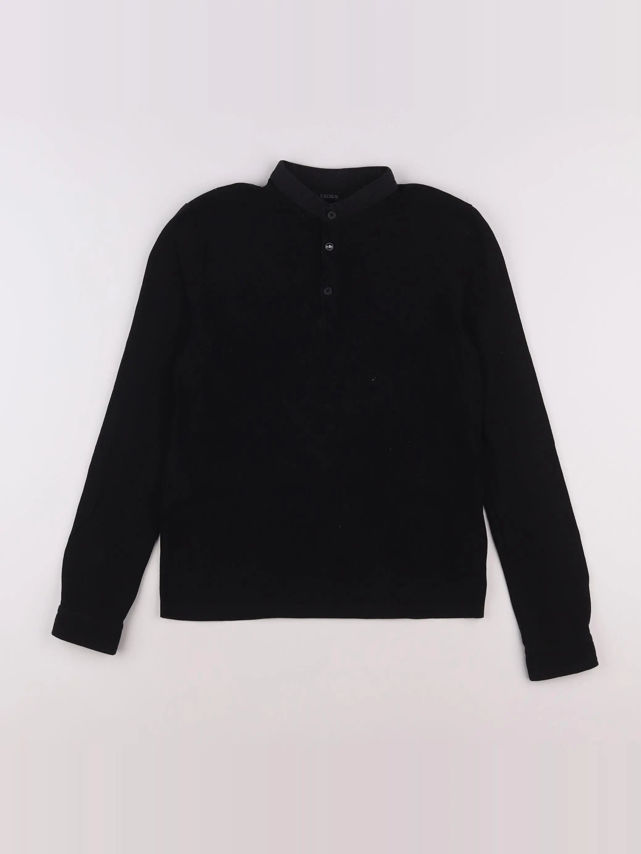 IKKS - polo imprimé au dos noir - 10 ans