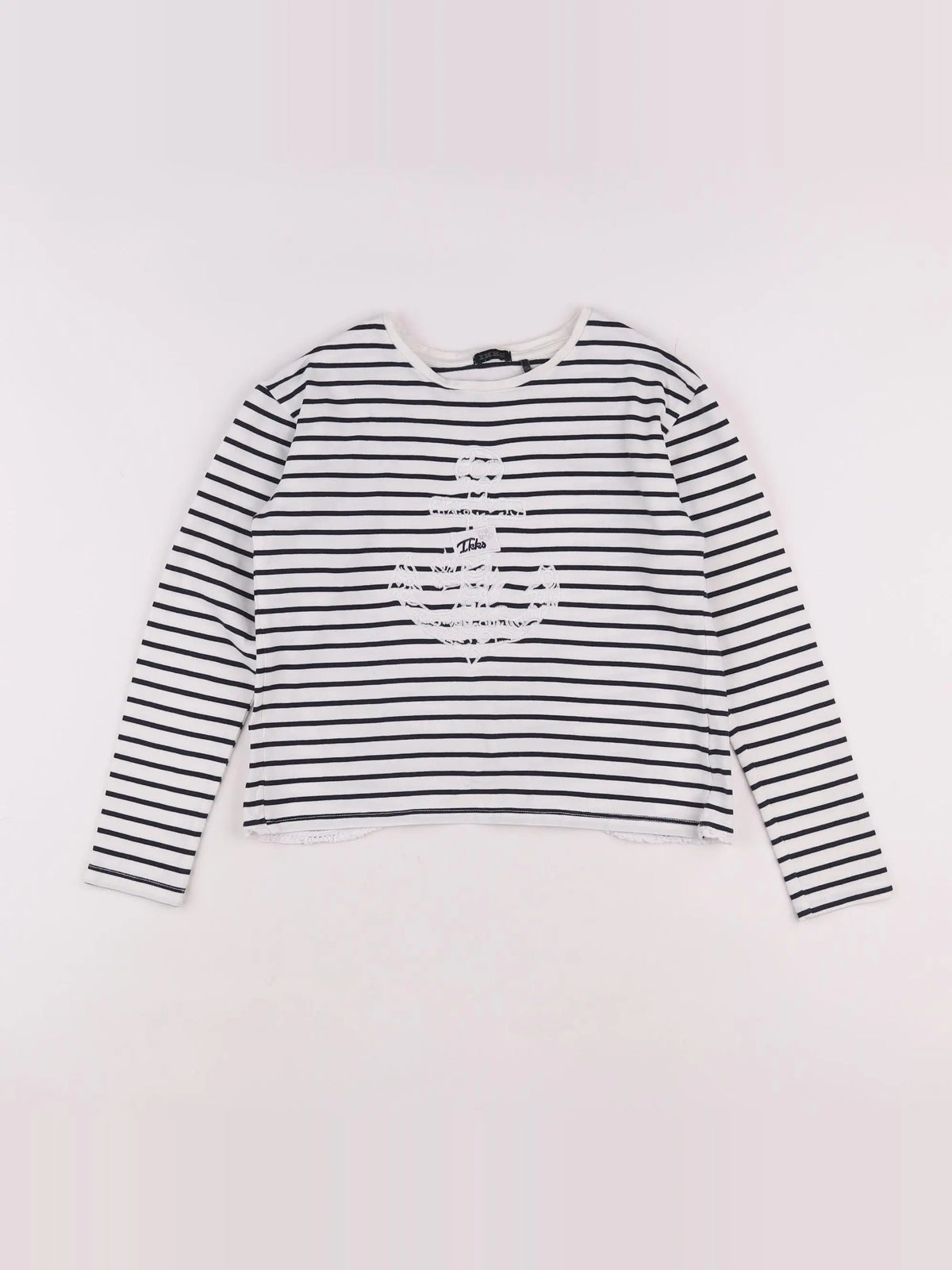 IKKS - tee-shirt blanc, noir - 10 ans
