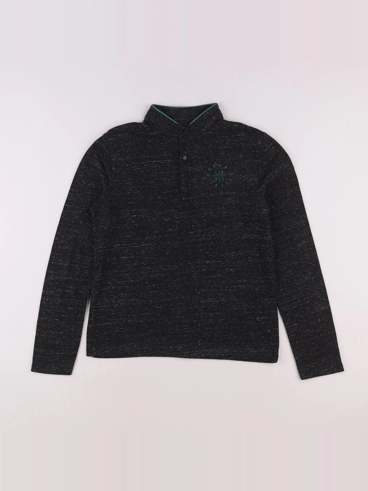 IKKS - polo imprimé au dos gris - 12 ans