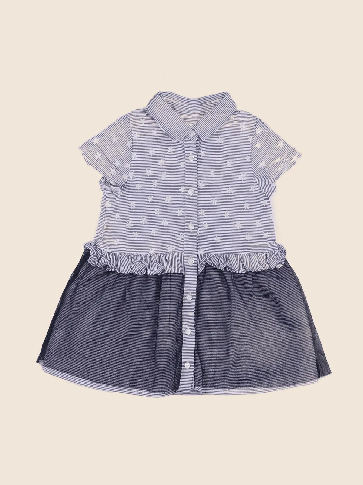 IKKS - robe bleu - 12 mois