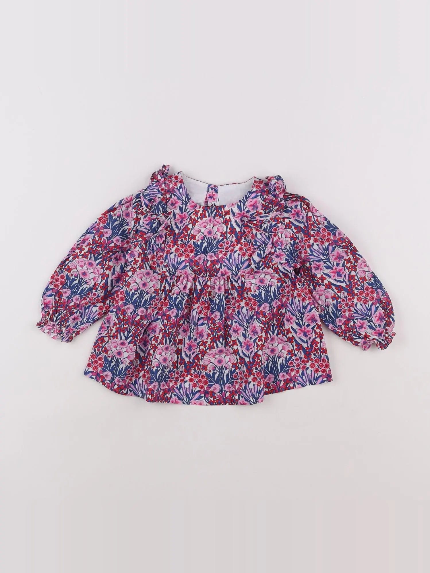 Jacadi - blouse liberty multicolore - 12 mois