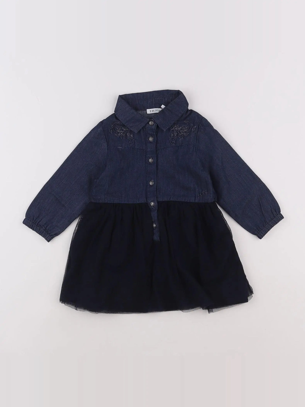 IKKS - robe bleu - 12 mois