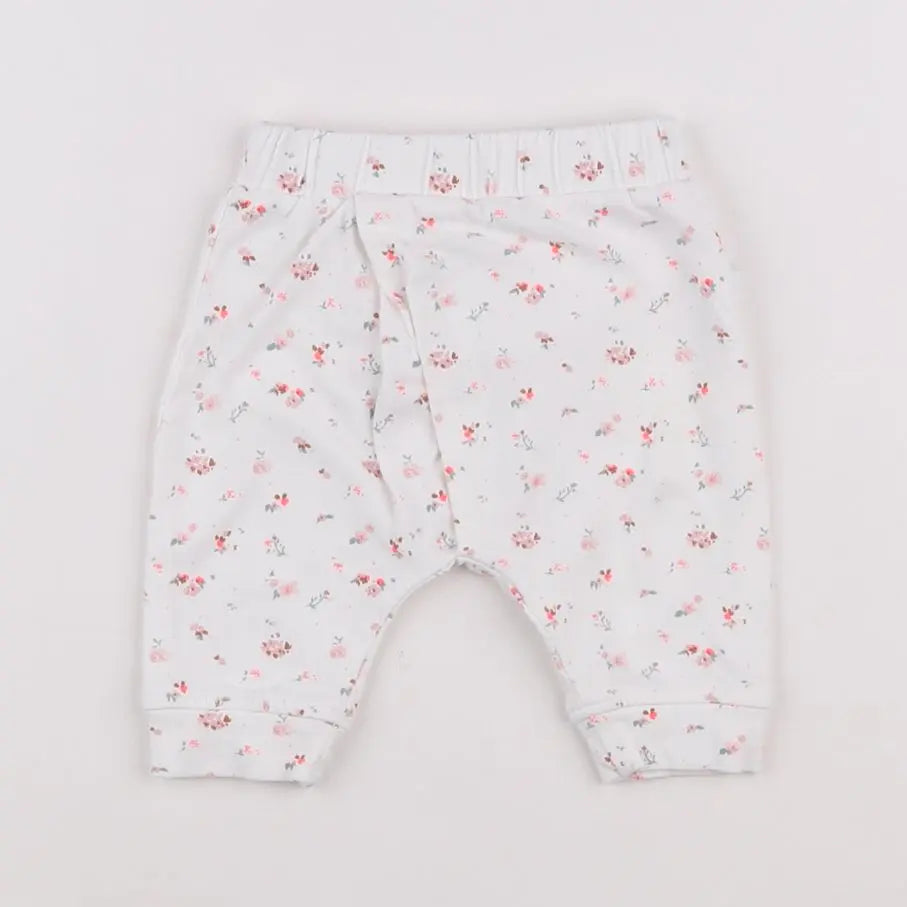 Vertbaudet - sarouel blanc - 3 mois