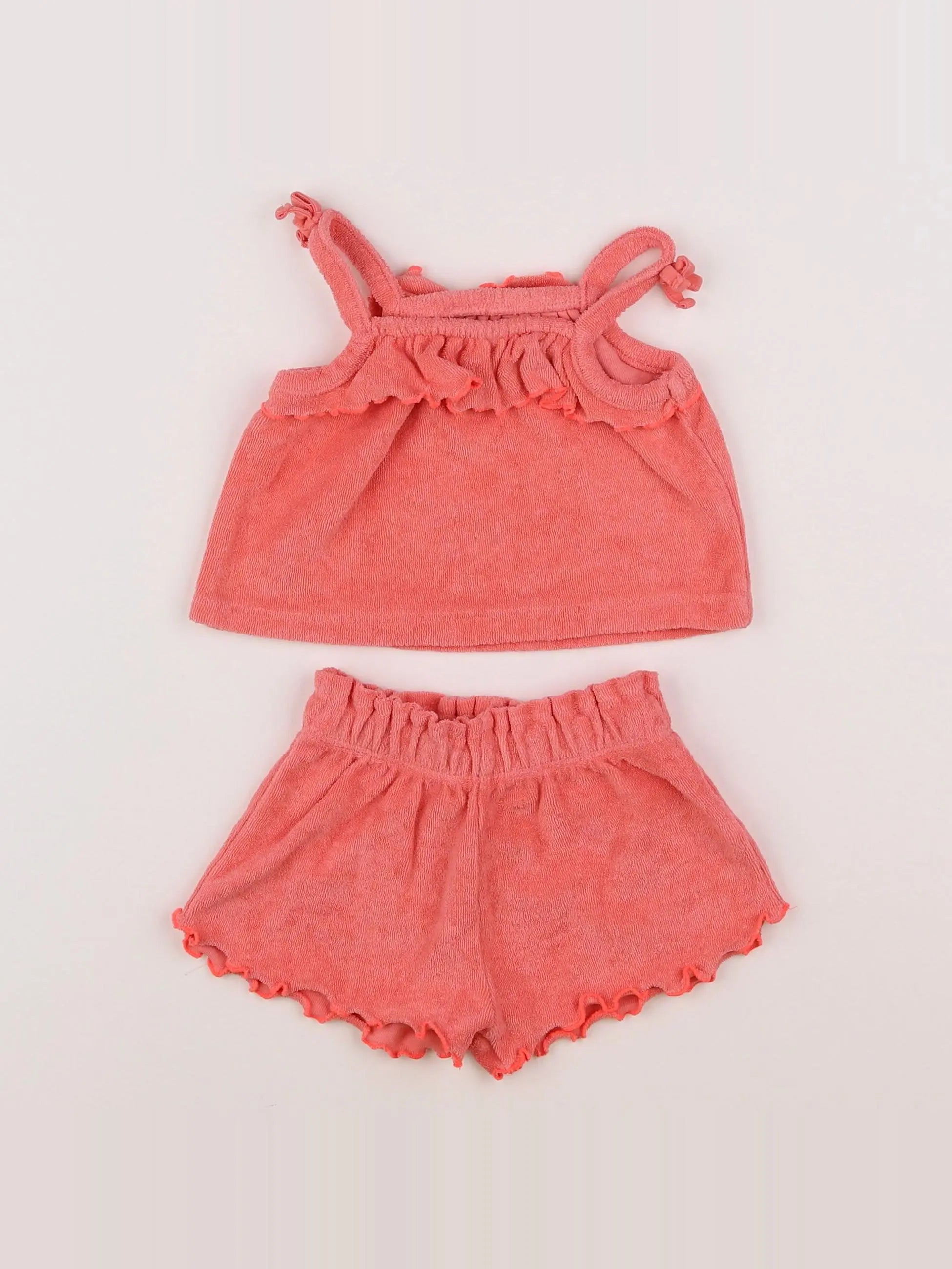 Vertbaudet - ensemble rose - 6 mois