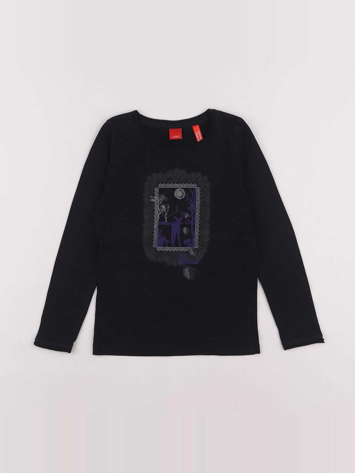 Esprit - tee-shirt noir - 4/5 ans