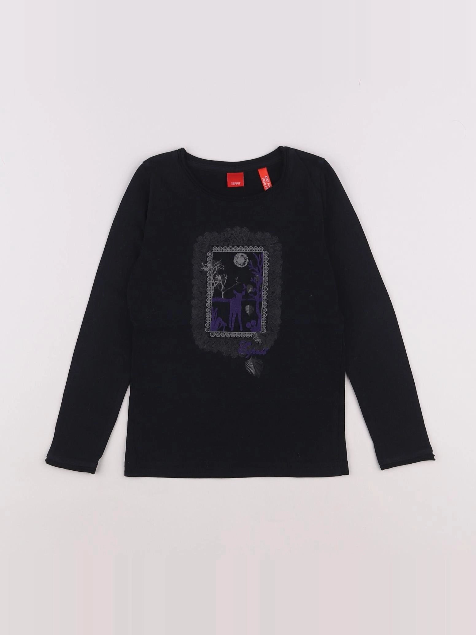 Esprit - tee-shirt noir - 4/5 ans