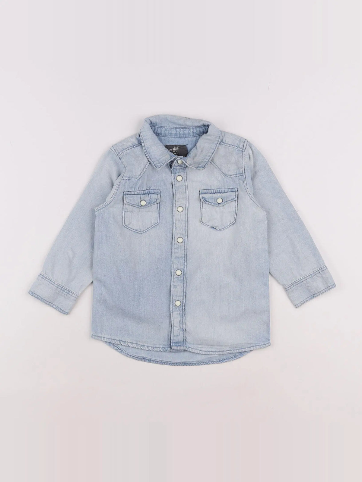 H&M - chemise bleu - 6/12 mois