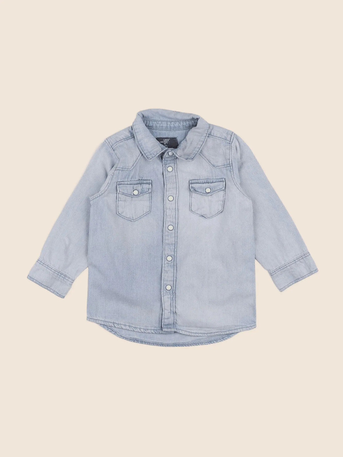 H&M - chemise bleu - 6/12 mois